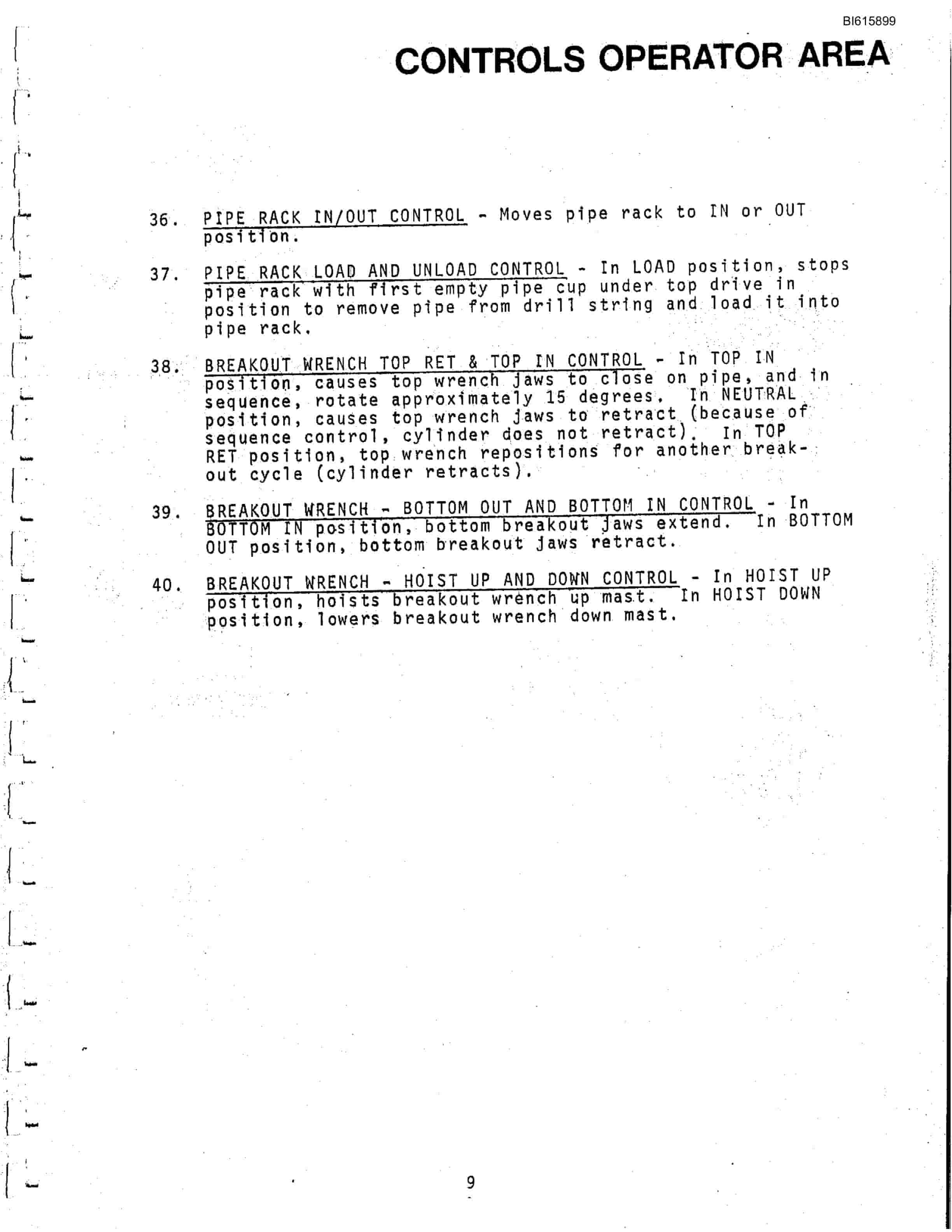 Bucyrus RDC-16B Pipe Rack Technical Manual BI615899-2