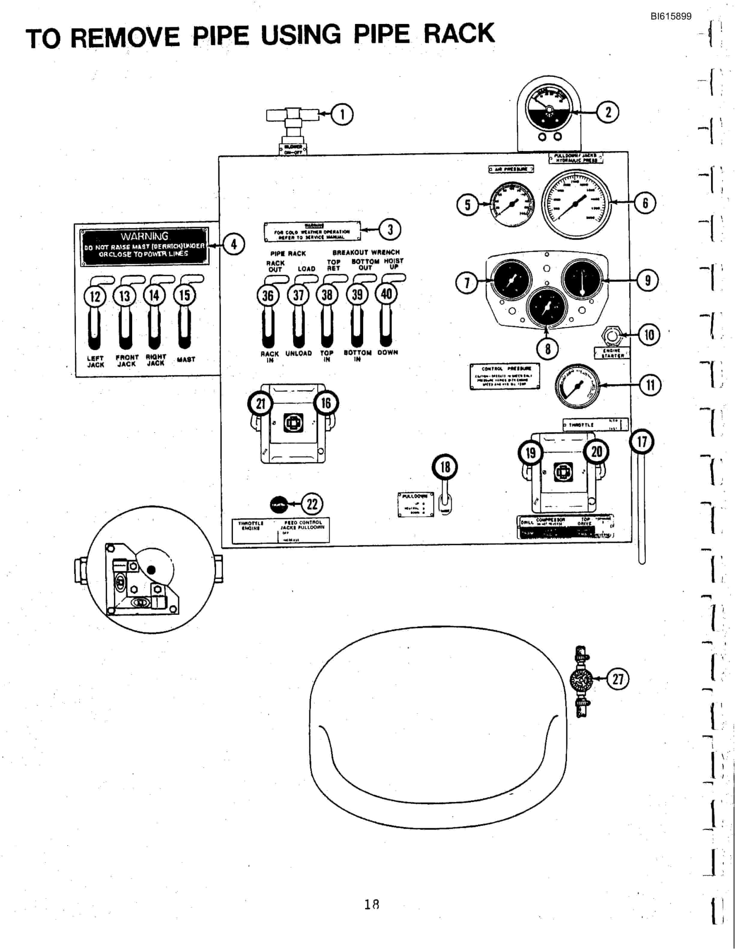 Bucyrus RDC-16B Pipe Rack Technical Manual BI615899-4