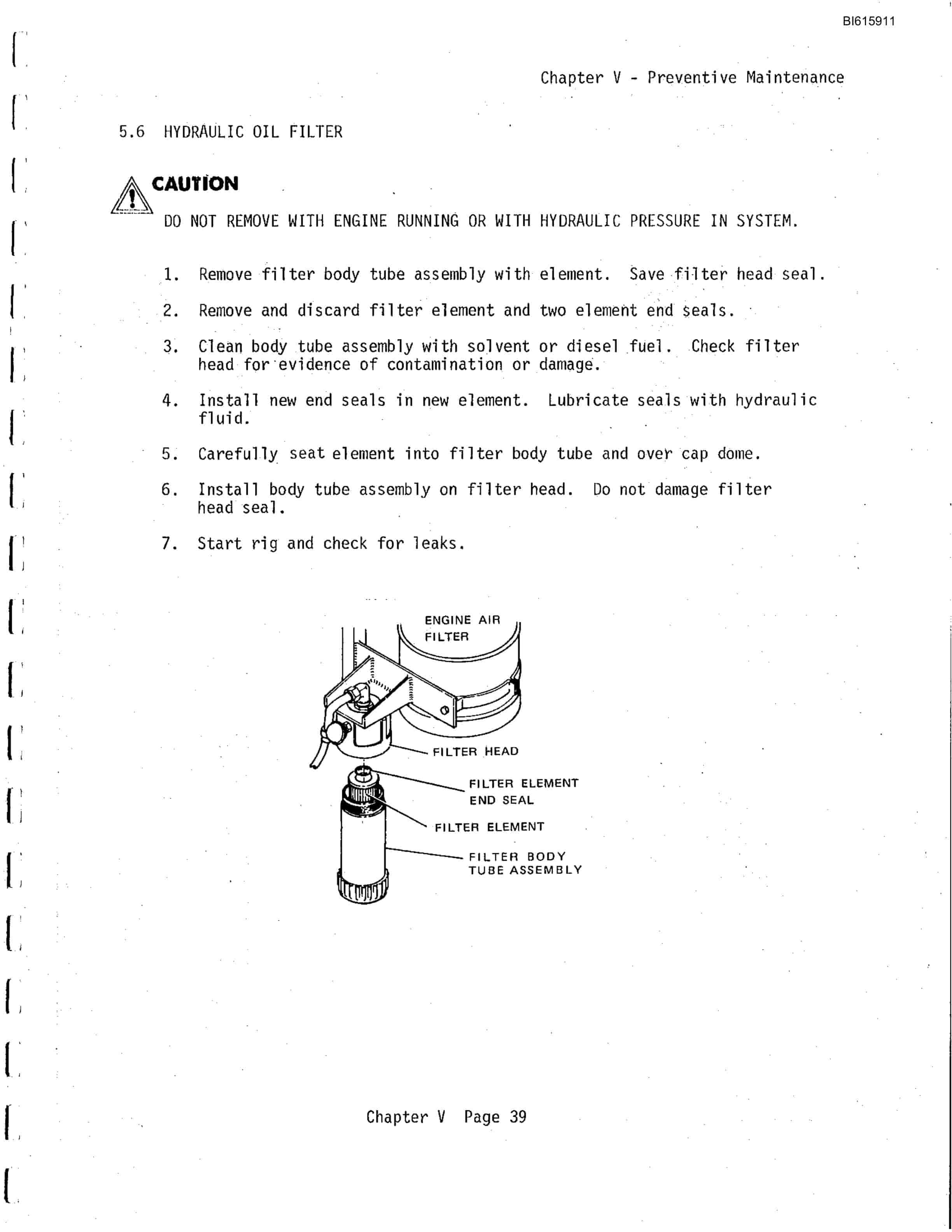 Bucyrus RDC 16B Rotary Blasthole Drill Technical Manual BI615911-4