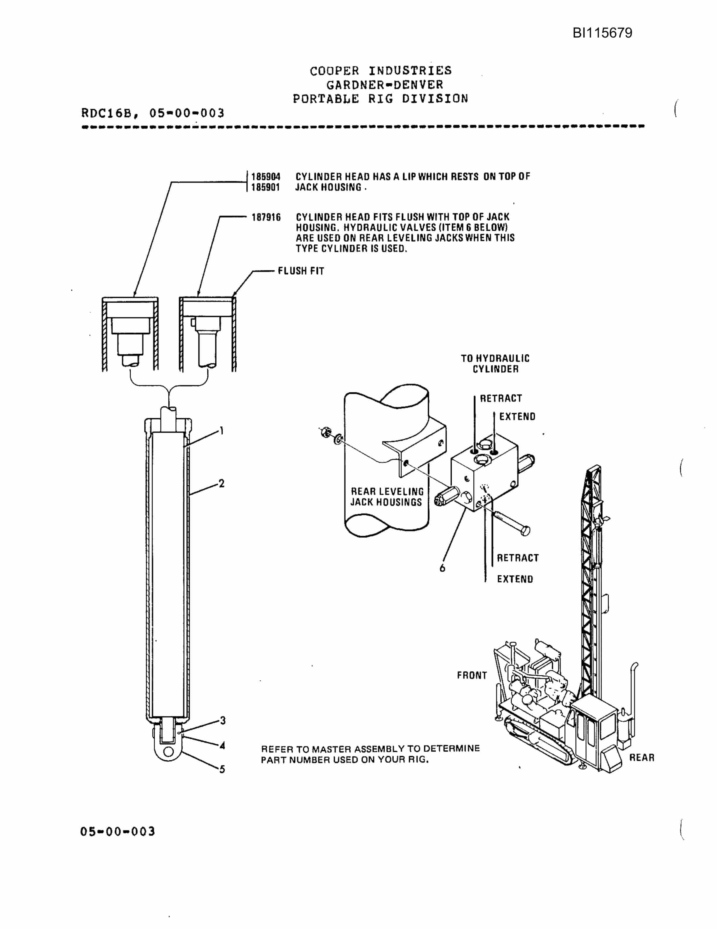 Bucyrus RDC16B Parts Catalog BI115679-3