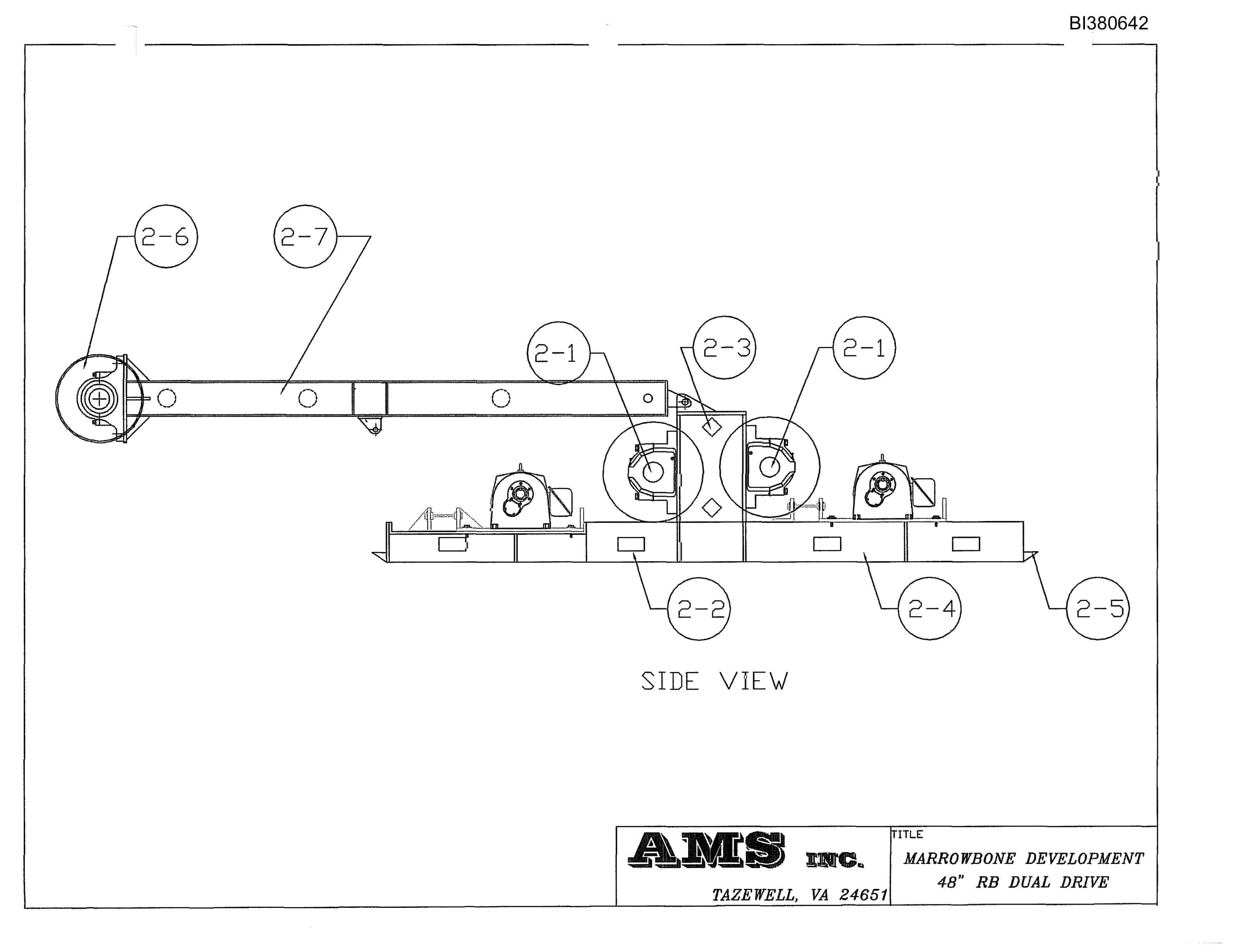 Bucyrus Rebuilt 48in Dual Drive Parts Catalog BI380642-5