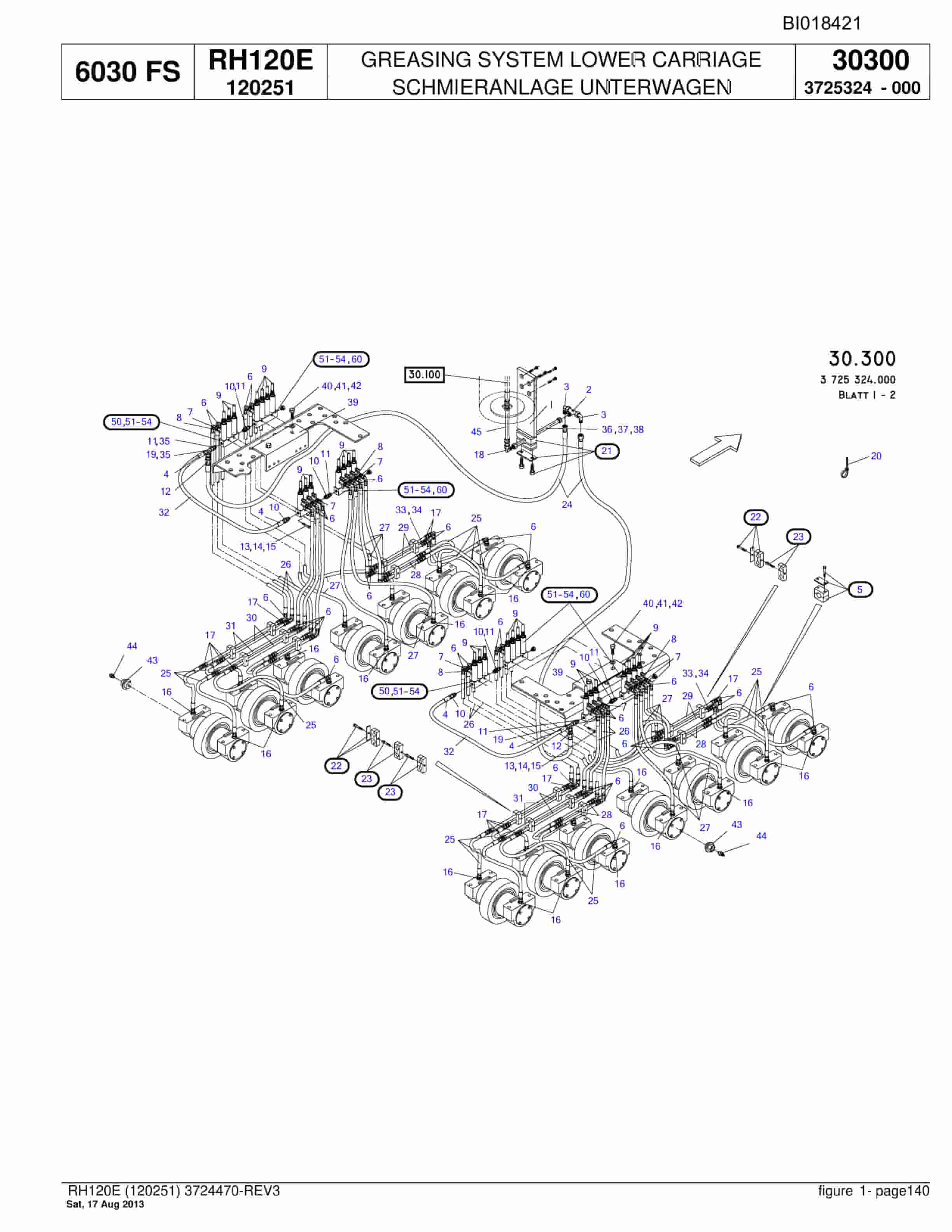 Bucyrus RH120E Hydraulic Excavator Parts Catalog BI018421-4