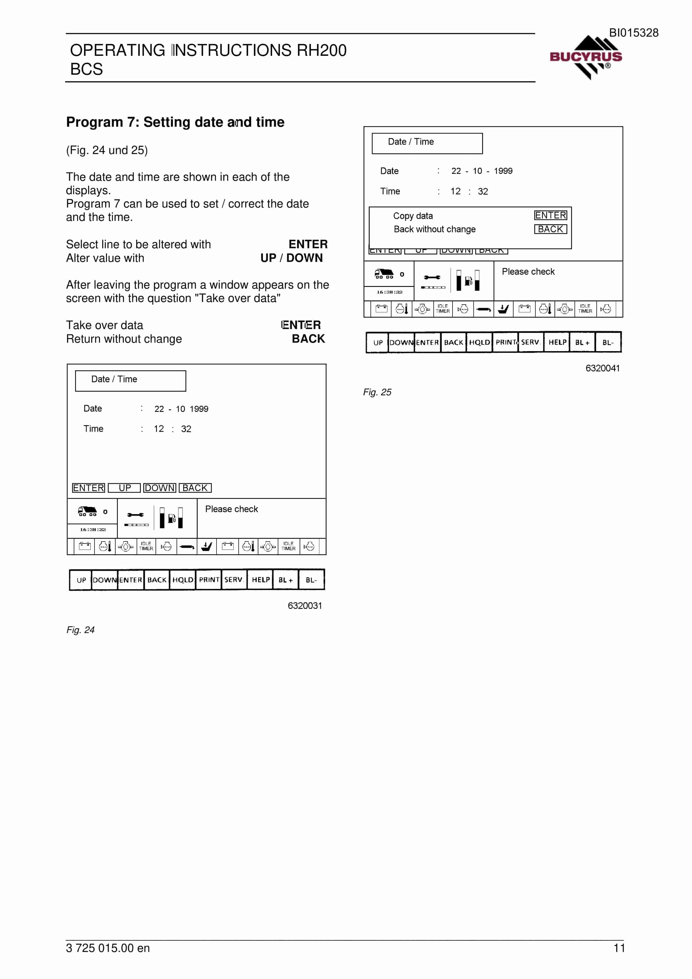 Bucyrus RH200 Board - Control - System Operating Instructions BI015328 2 Bucyrus RH200 Board - Control - System Operating Instructions BI015328 - Image 2