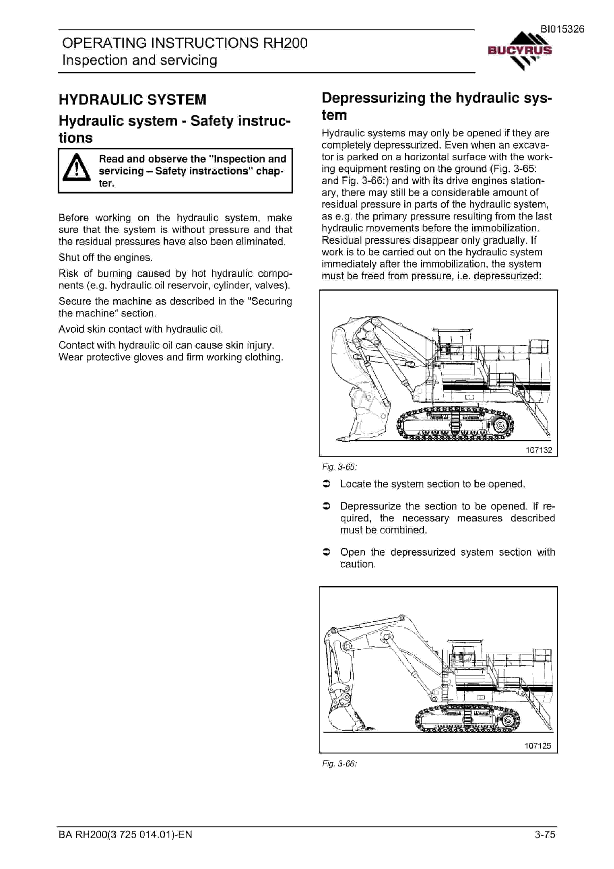 Bucyrus RH200 Hydraulic Excavator Operating Instructions BI015326 3 Bucyrus RH200 Hydraulic Excavator Operating Instructions BI015326 - Image 3