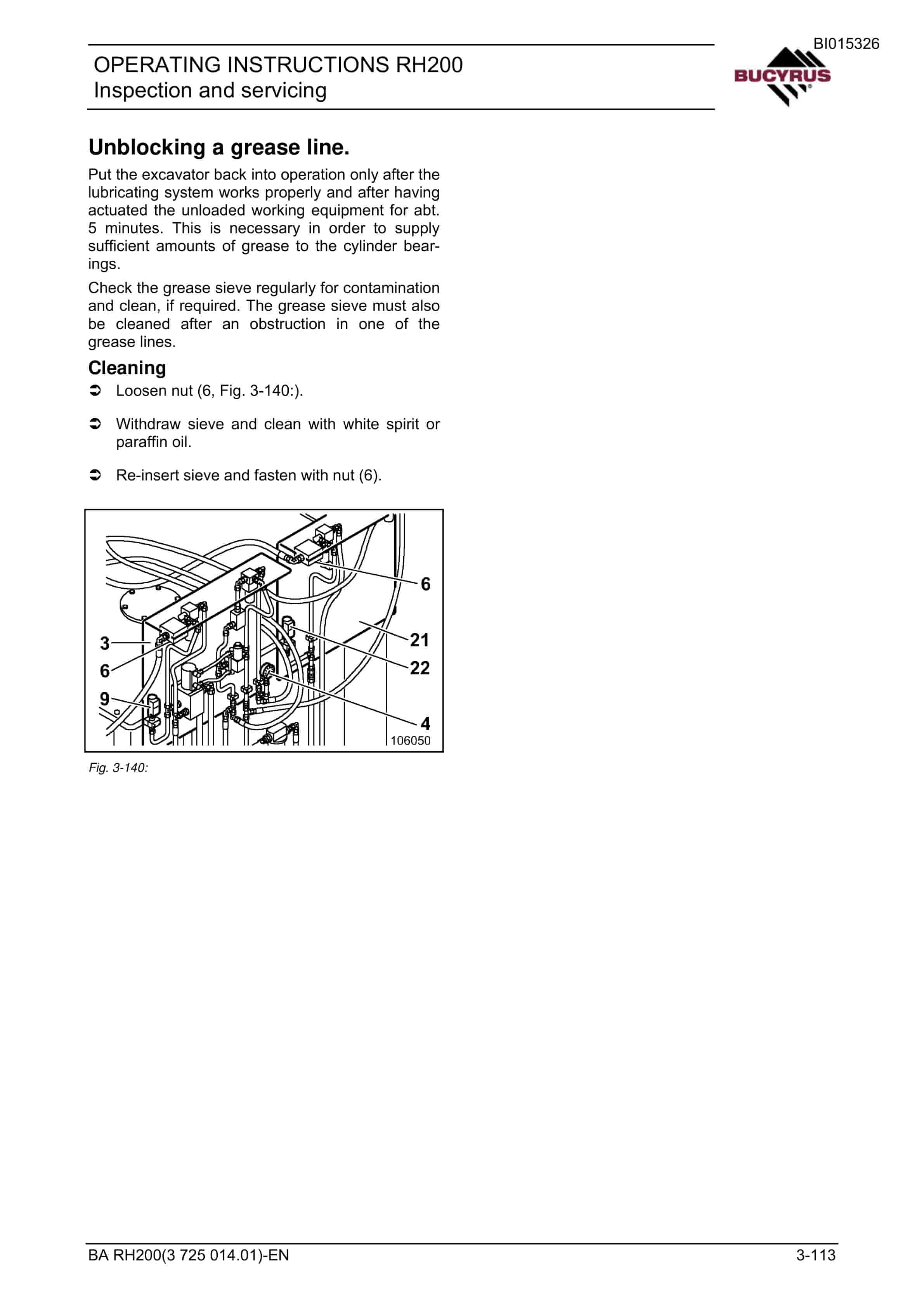 Bucyrus RH200 Hydraulic Excavator Operating Instructions BI015326 5 Bucyrus RH200 Hydraulic Excavator Operating Instructions BI015326 - Image 5