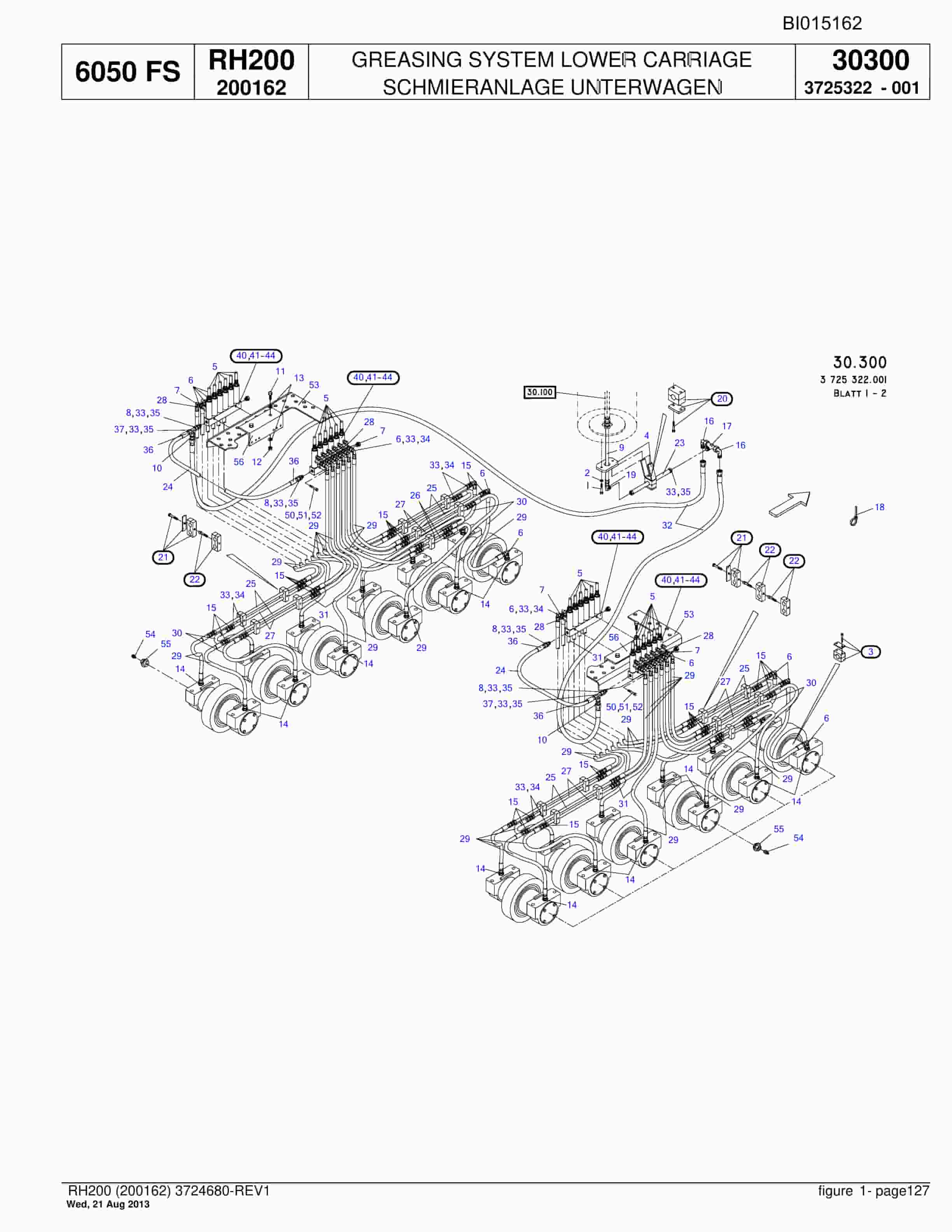 Bucyrus RH200 Hydraulic Excavator Parts Catalog BI015162-4