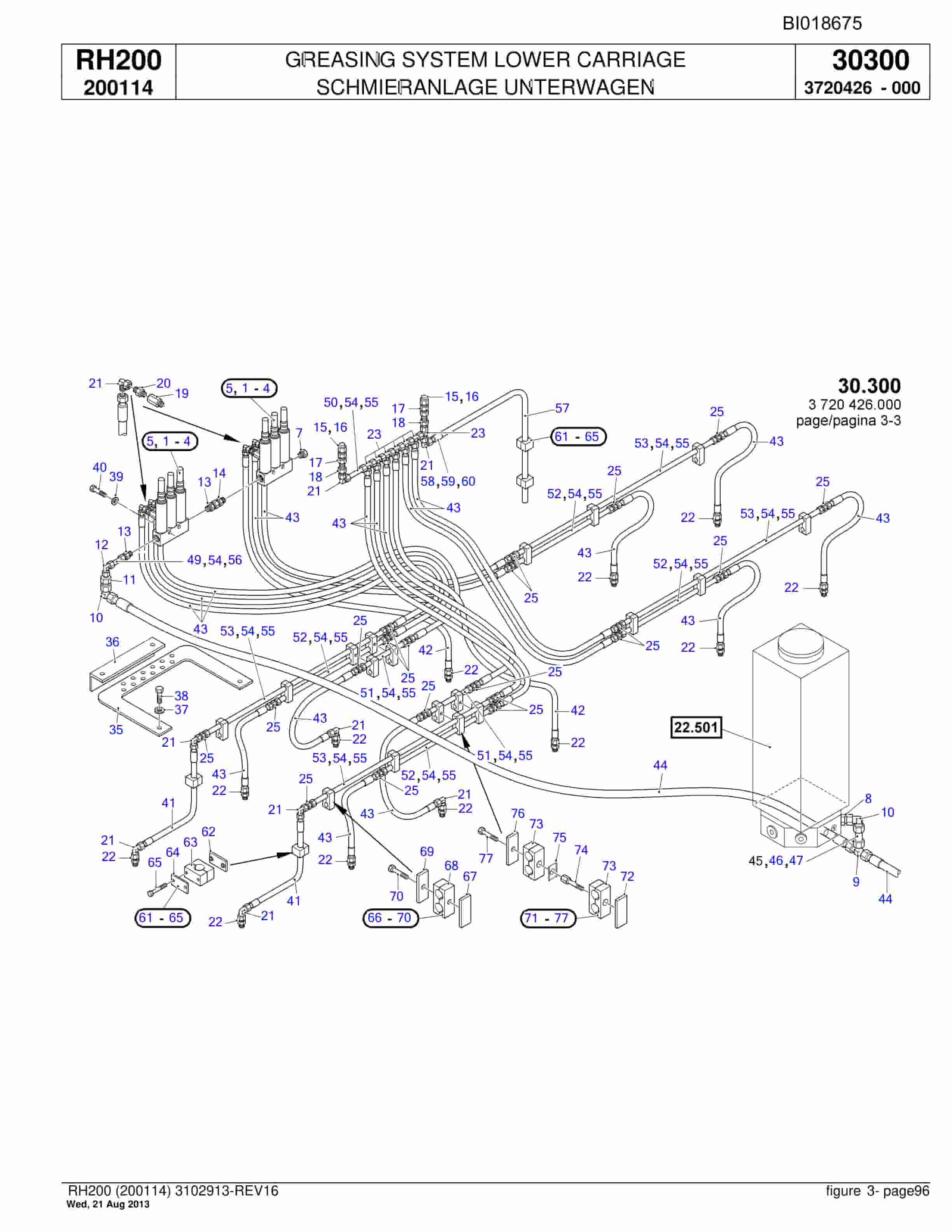 Bucyrus RH200 Hydraulic Excavator Parts Catalog BI018675-4
