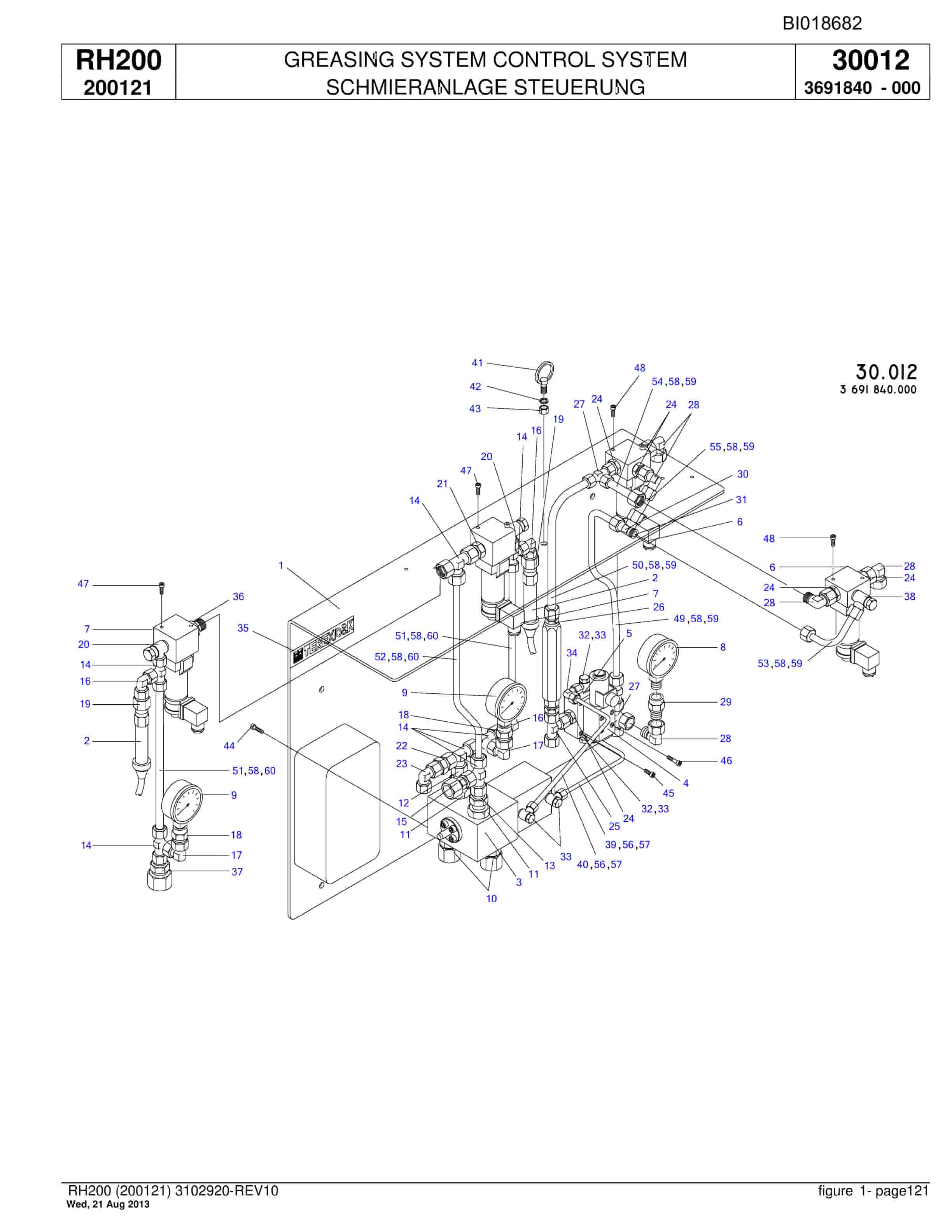 Bucyrus RH200 Hydraulic Excavator Parts Catalog BI018682-4