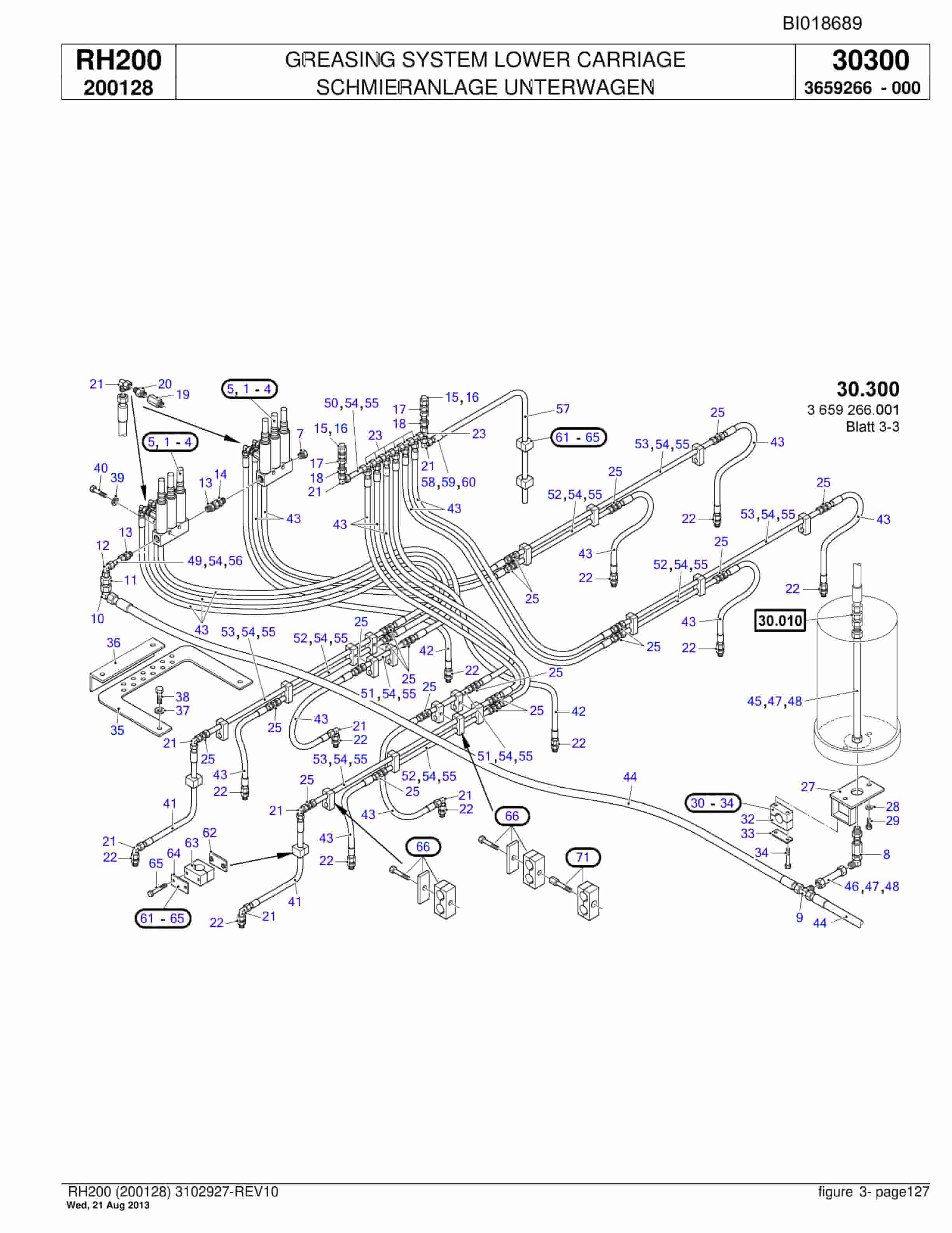 Bucyrus RH200 Hydraulic Excavator Parts Catalog BI018689-5