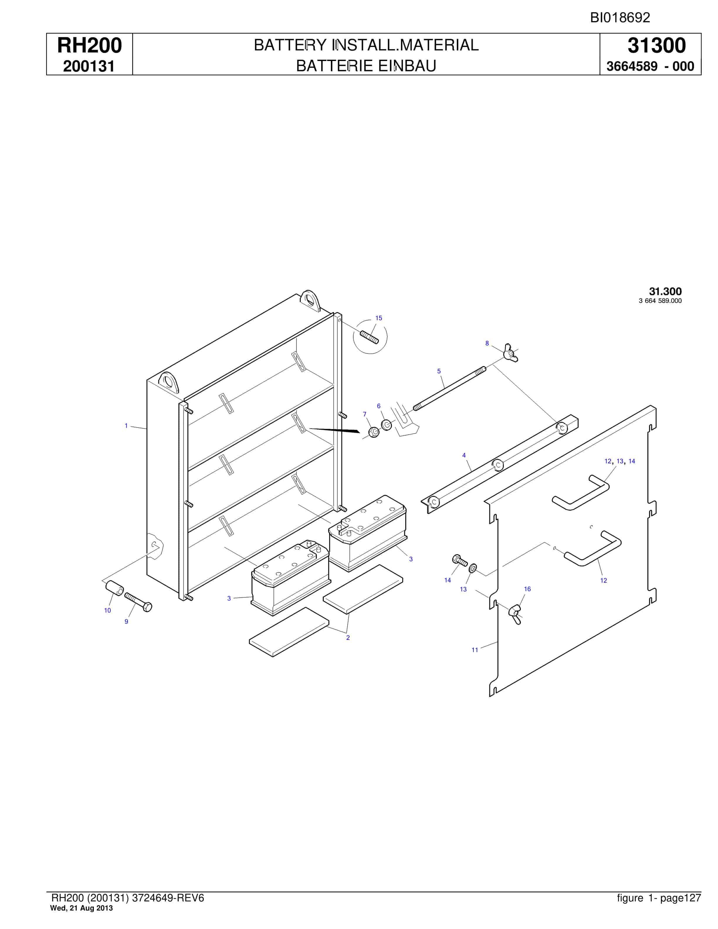 Bucyrus RH200 Hydraulic Excavator Parts Catalog BI018692-5