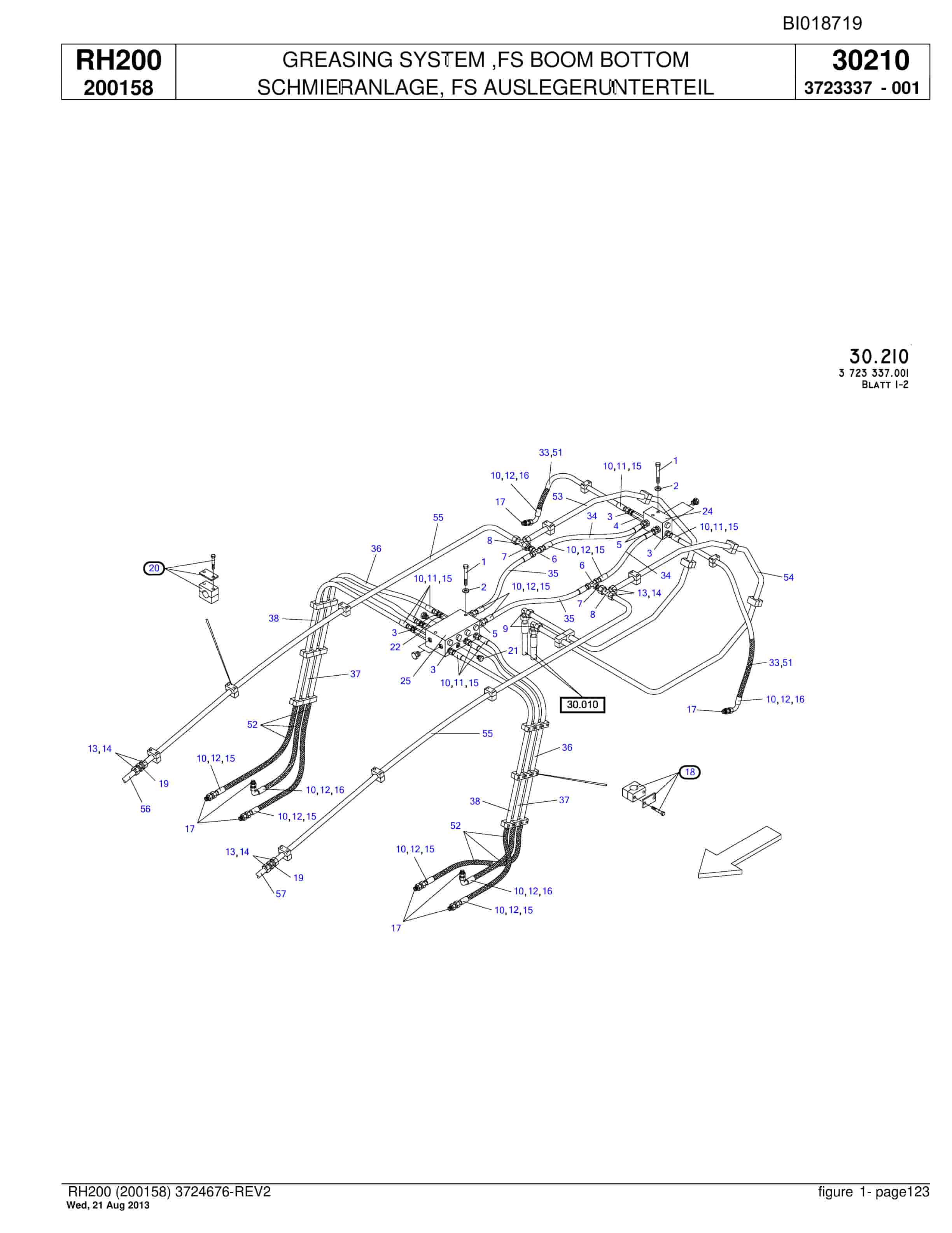 Bucyrus RH200 Hydraulic Excavator Parts Catalog BI018719-4