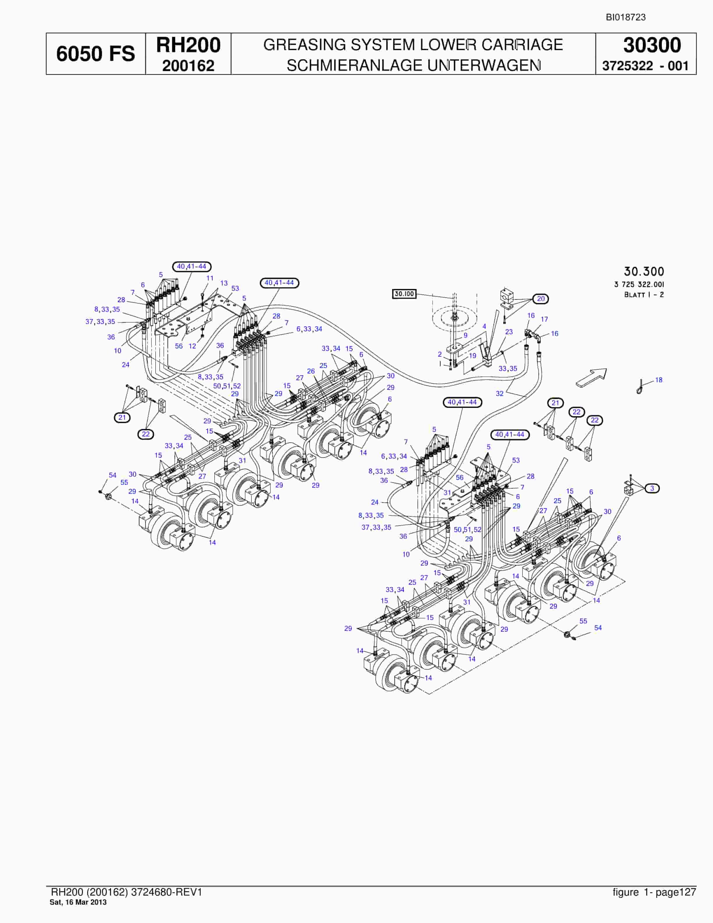 Bucyrus RH200 Hydraulic Excavator Parts Catalog BI018723-4