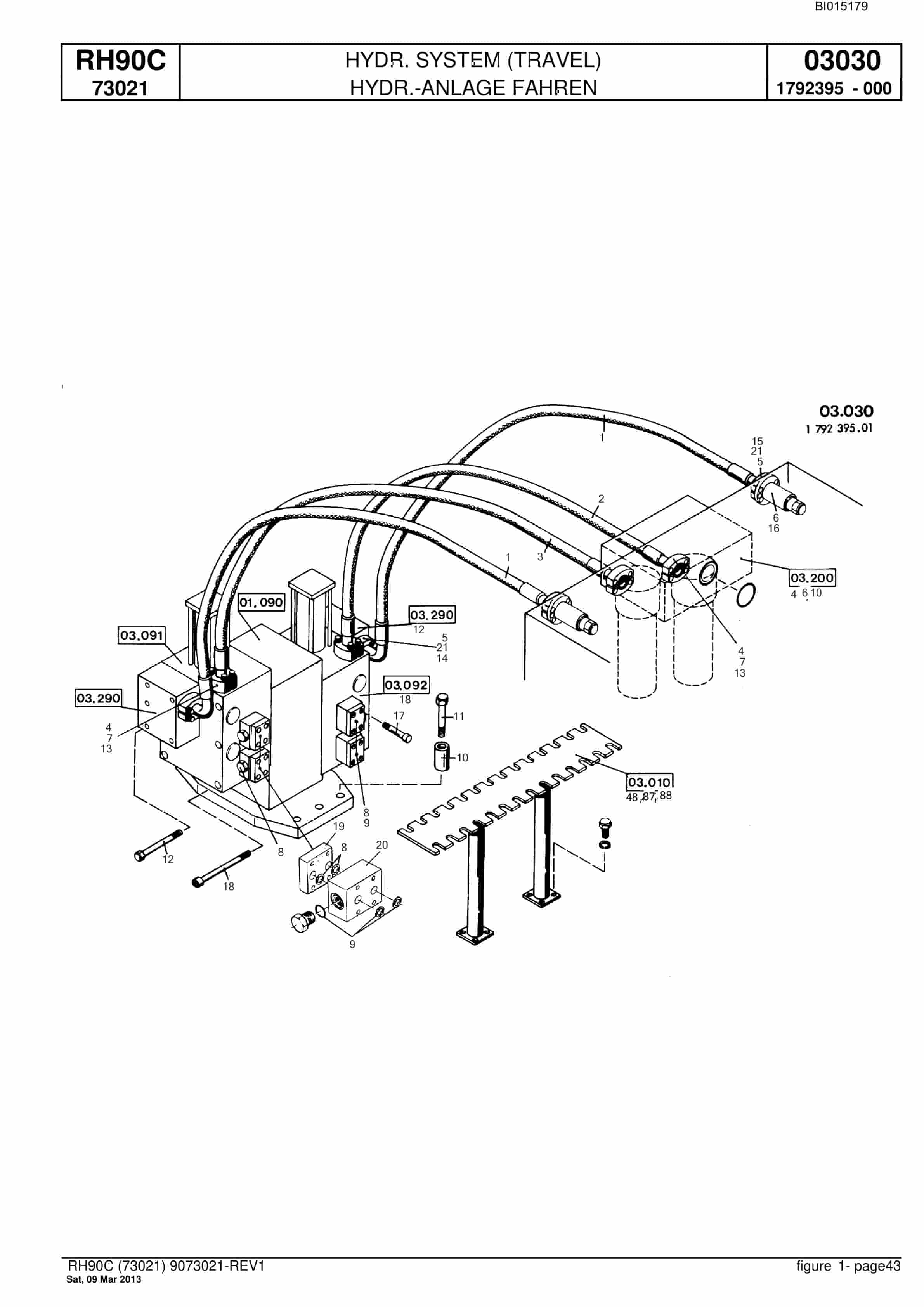 Bucyrus RH90C Hydraulic Excavator Parts Catalog BI015179-2