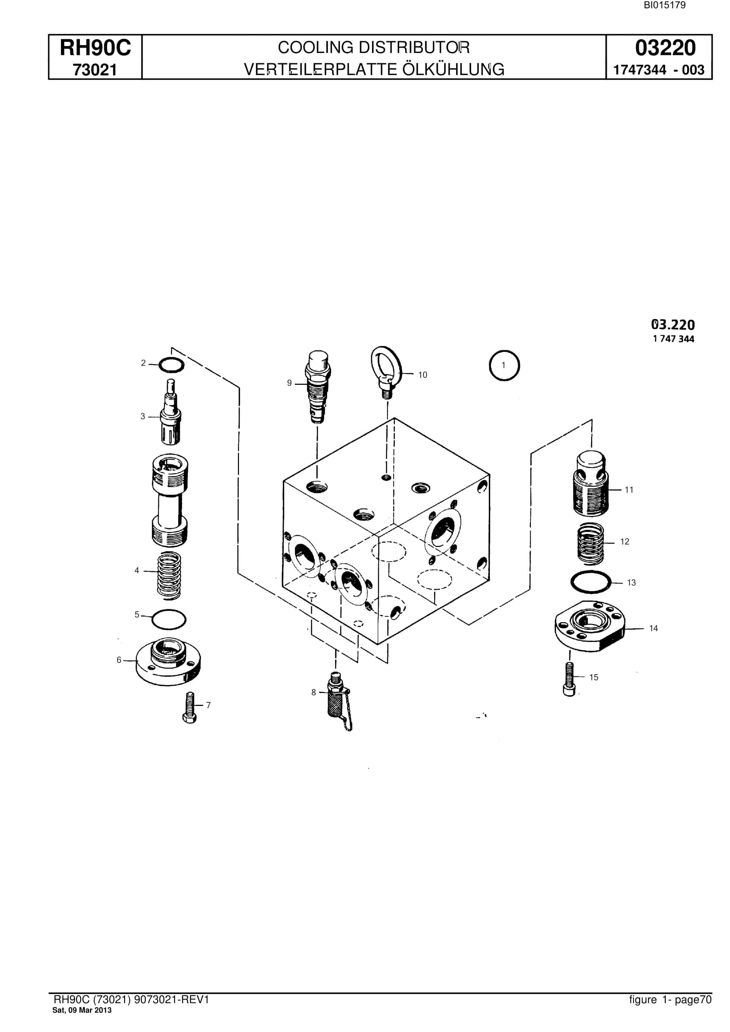 Bucyrus RH90C Hydraulic Excavator Parts Catalog BI015179-5