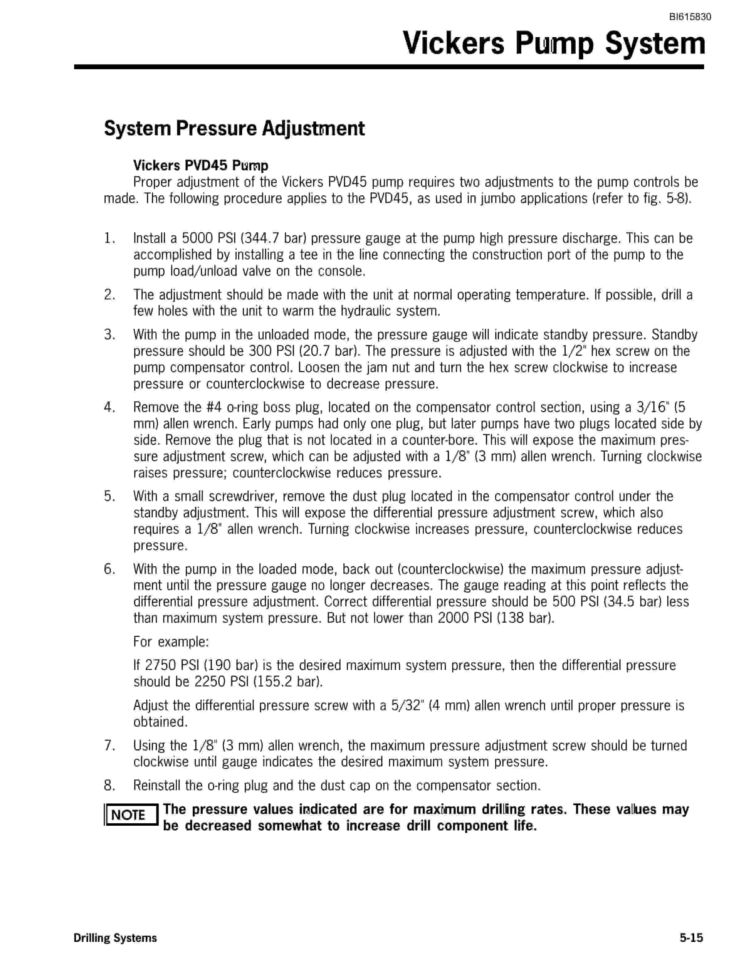 Bucyrus RK35HE Two Boom Rail Hydraulic Jumbo Technical Manual BI615830-4