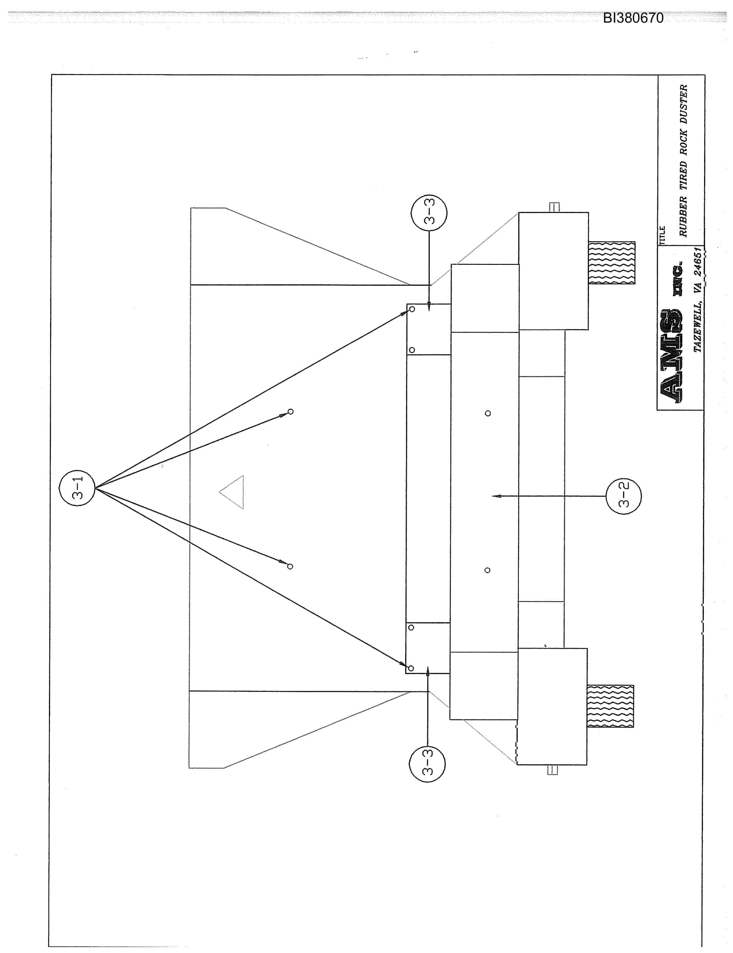Bucyrus Rubber Tired Rock Duster Parts Catalog BI380670-3