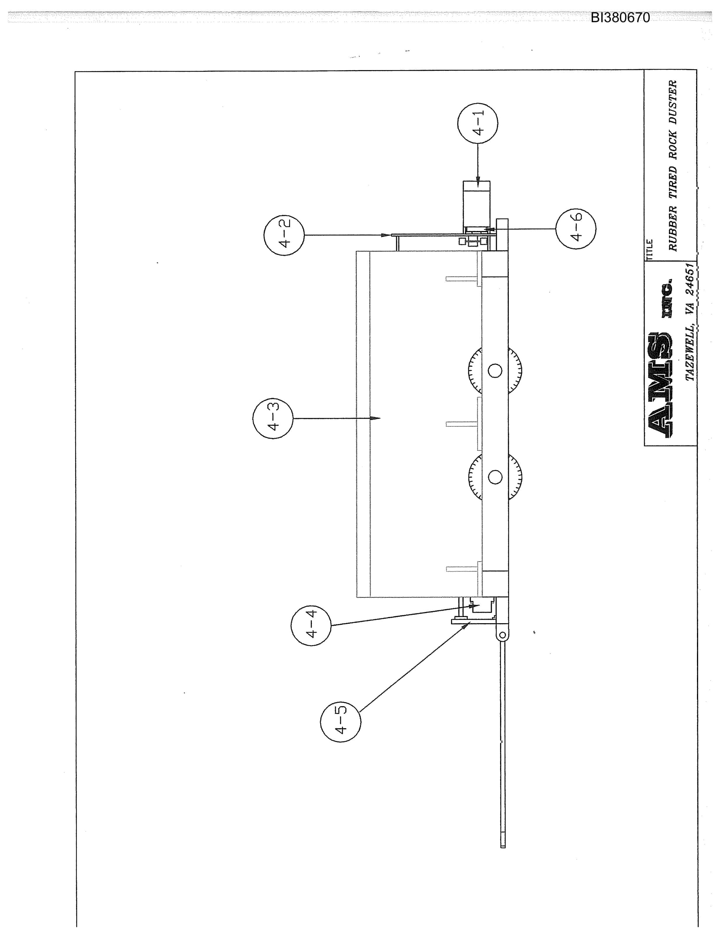 Bucyrus Rubber Tired Rock Duster Parts Catalog BI380670-5