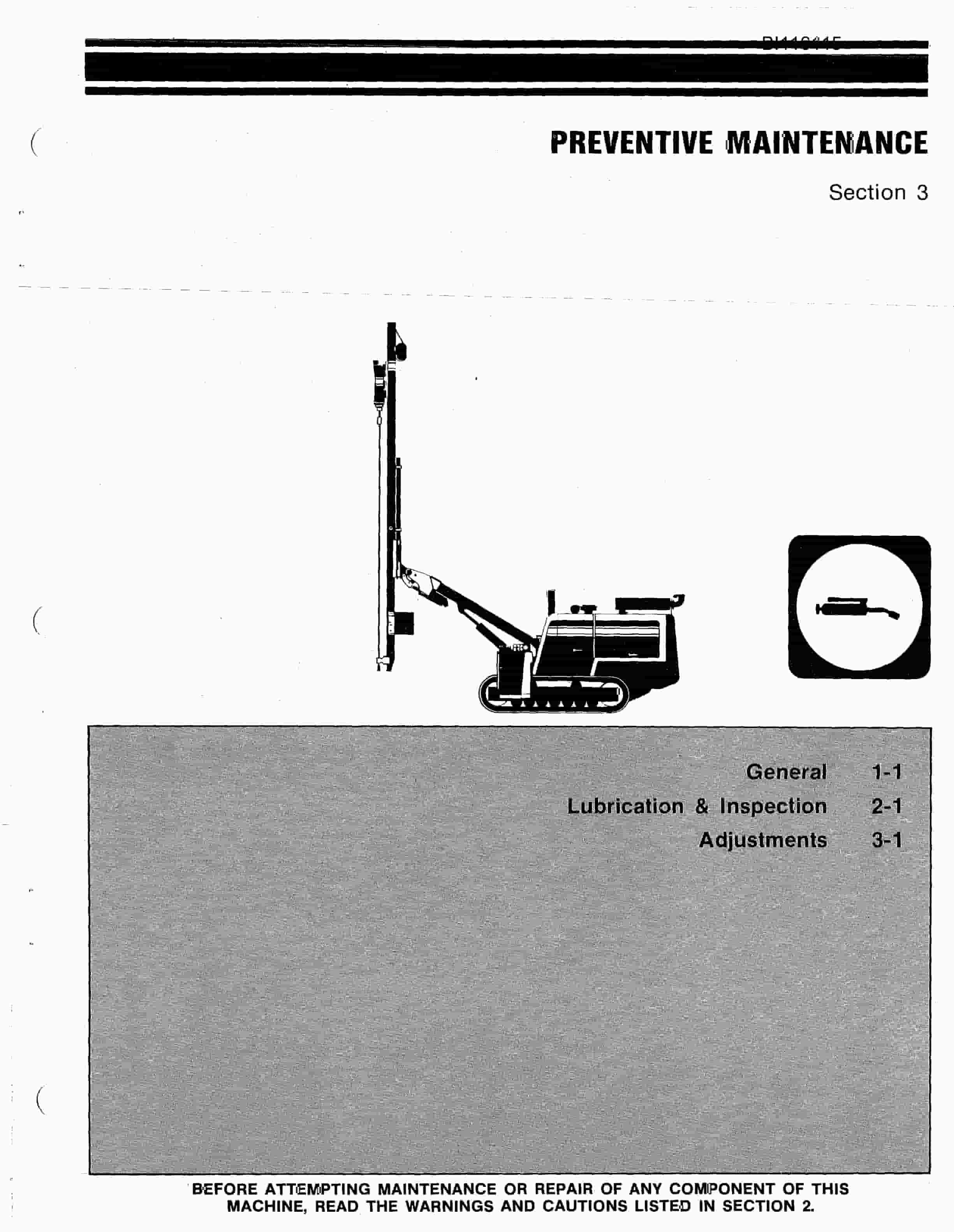 Bucyrus SCH-3500 Technical Manual BI116115-3