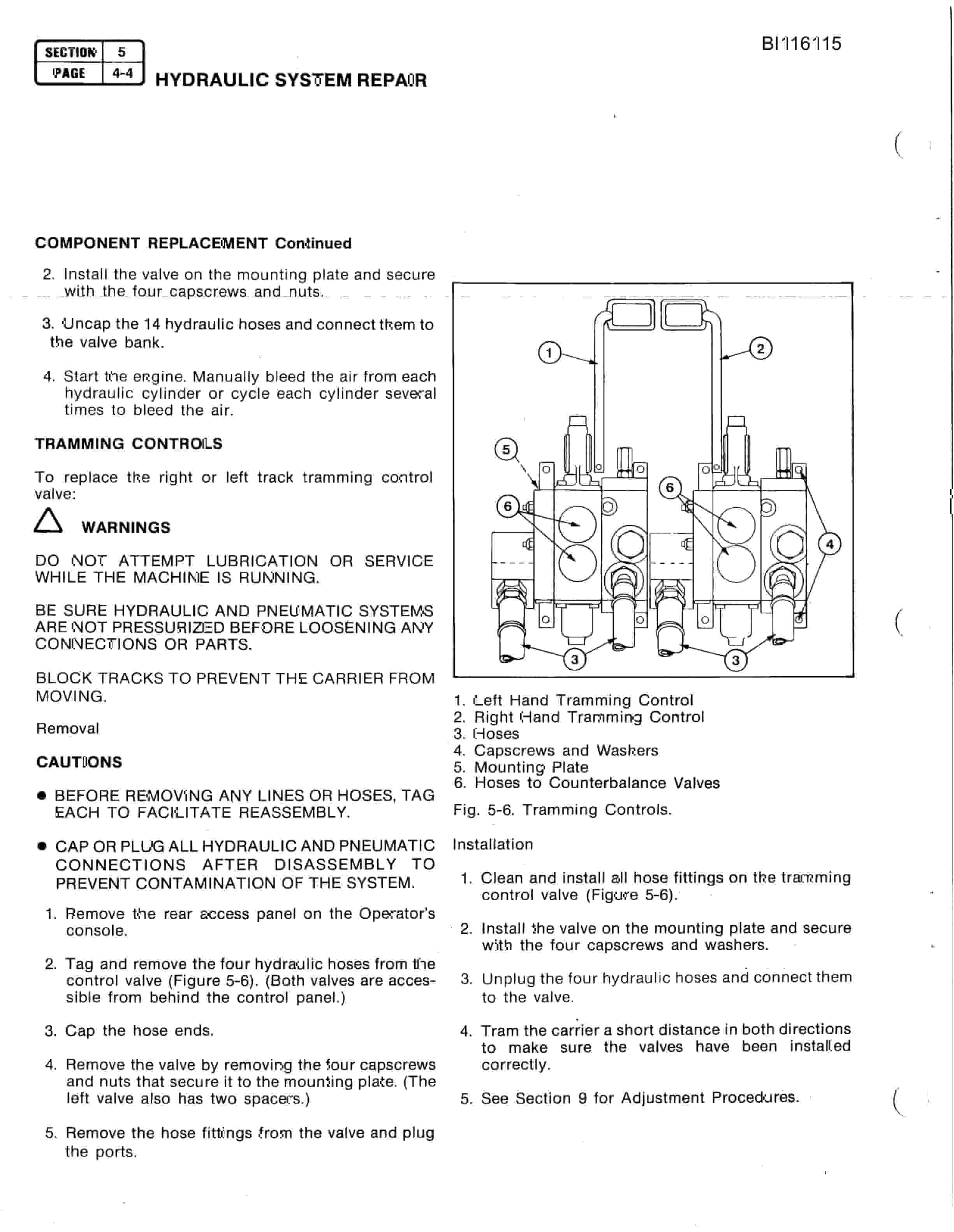 Bucyrus SCH-3500 Technical Manual BI116115-4