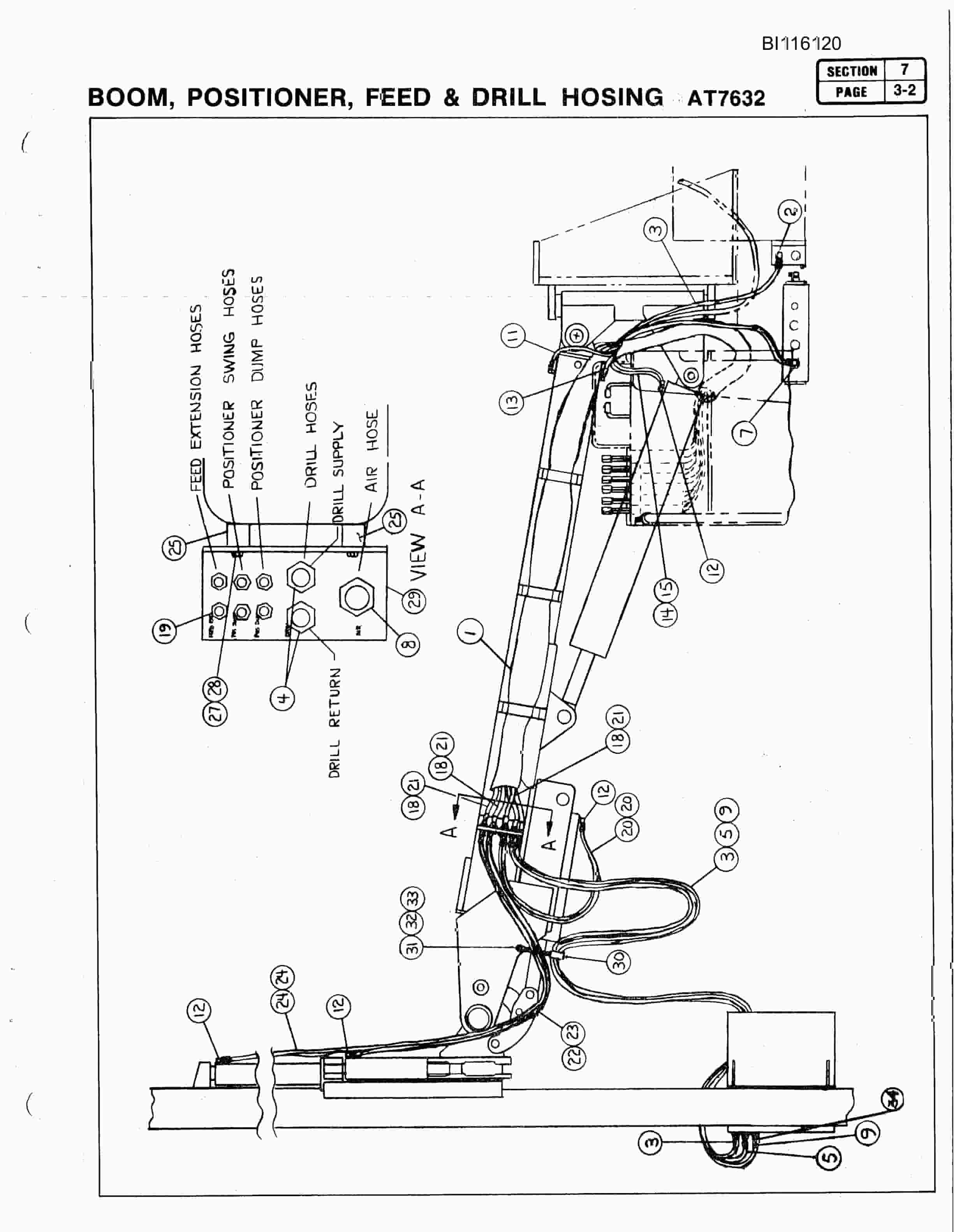 Bucyrus SCH3500 Hydra-Trac Self Contained Hydraulic Drill Carrier Parts Catalog BI116120-5