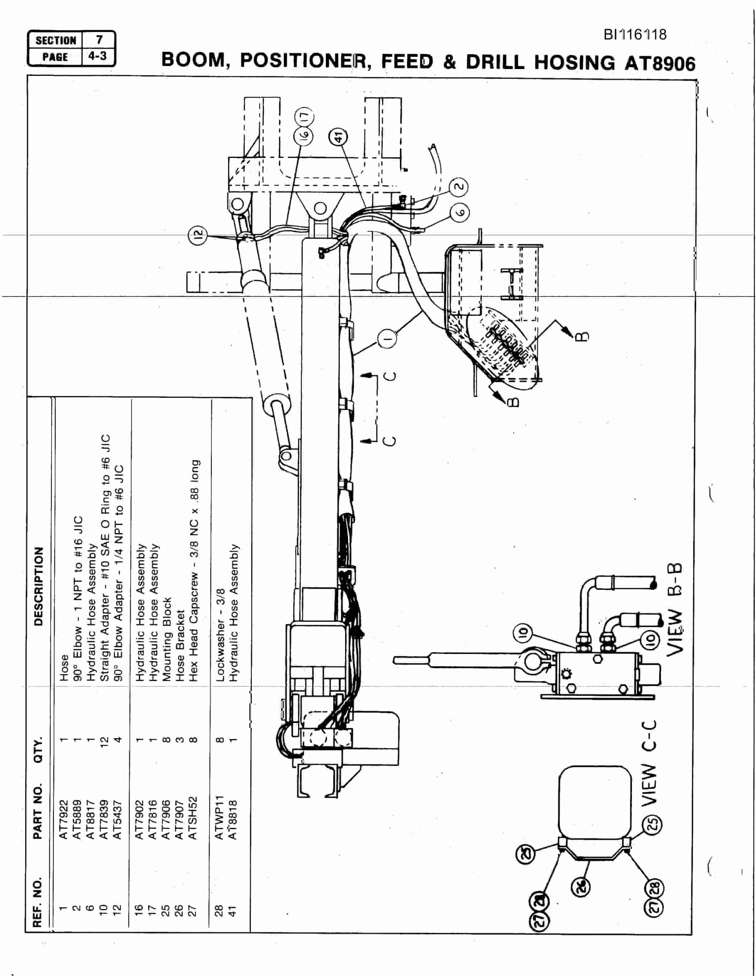 Bucyrus SCH3500A Hydra-Trac Self Contained Hydraulic Drill Carrier Parts Catalog BI116118-2