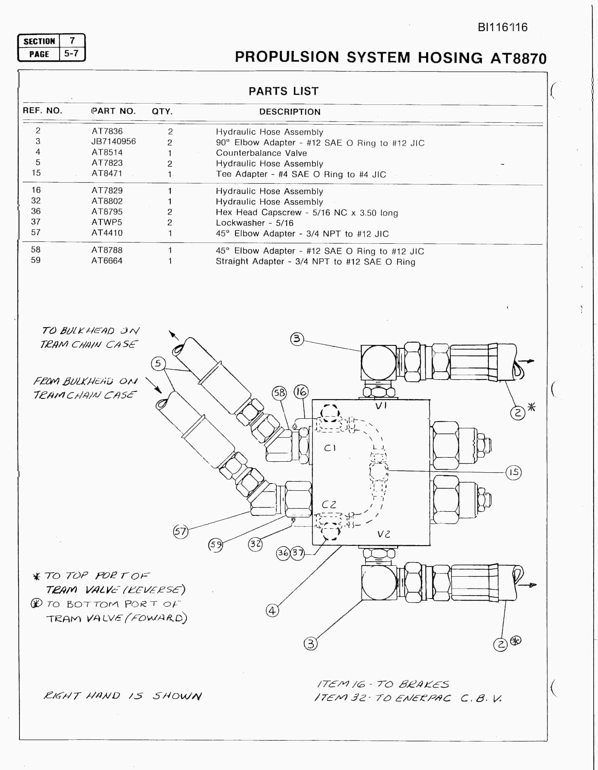 Bucyrus SCH3500AV Hydra-Trac Parts Catalog BI116116-4