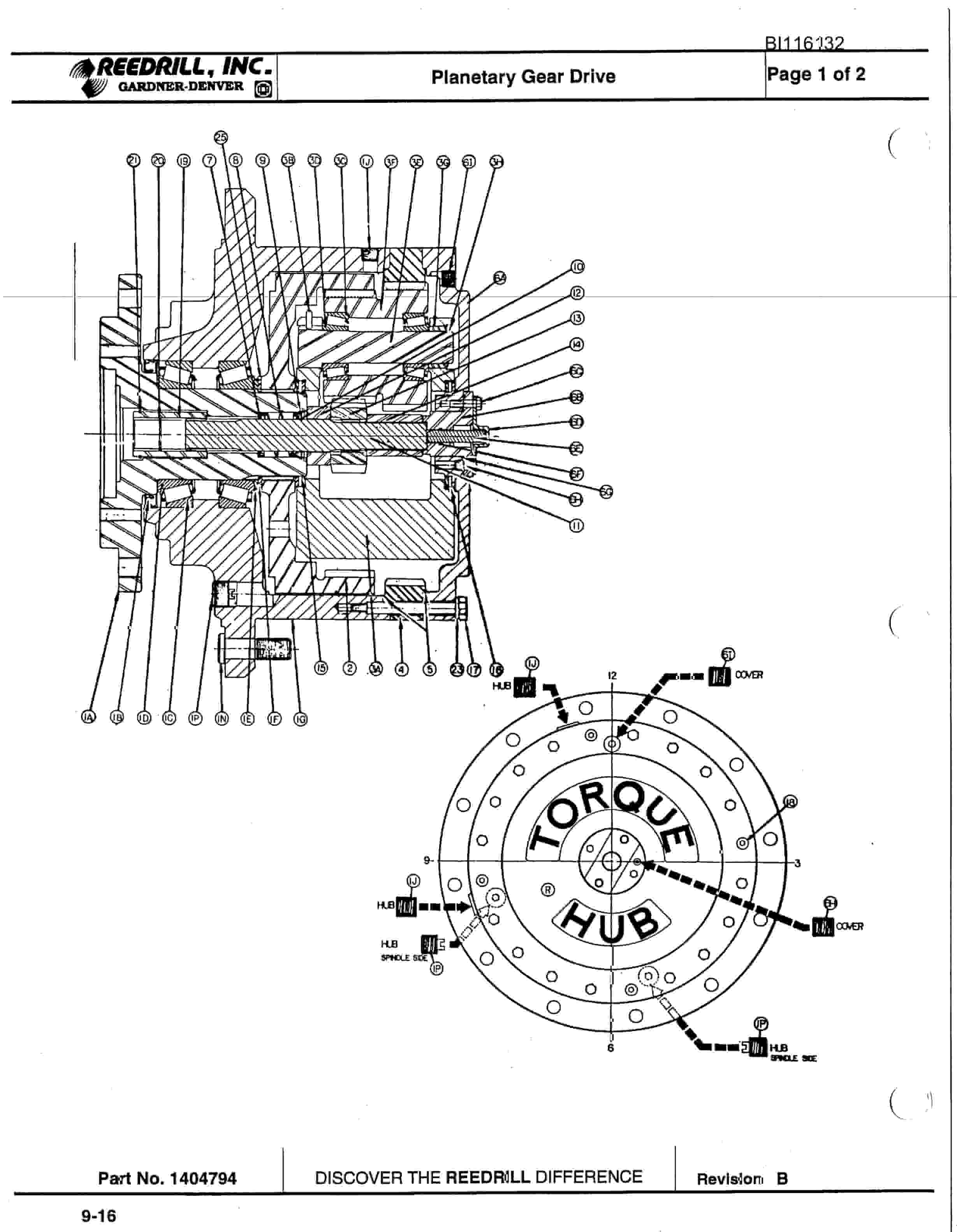 Bucyrus SCH3500BV1 Hydra-Trac Parts Catalog BI116132-5