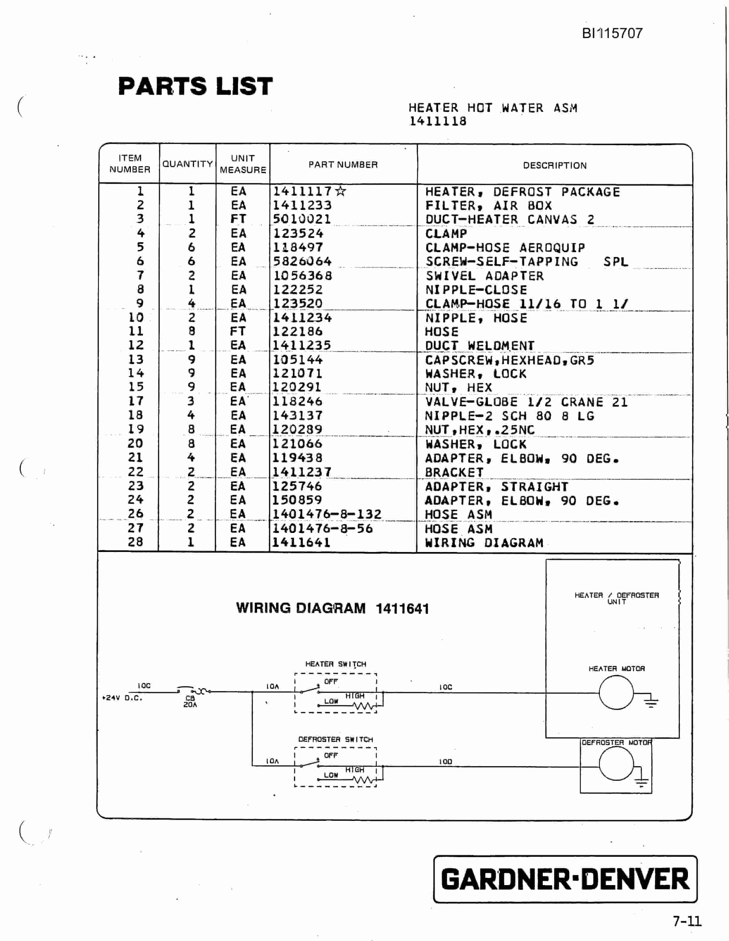 Bucyrus SCH3500BV1 Hydra-Trac Self Contained Hydraulic Track Drill Parts Catalog BI115707-3