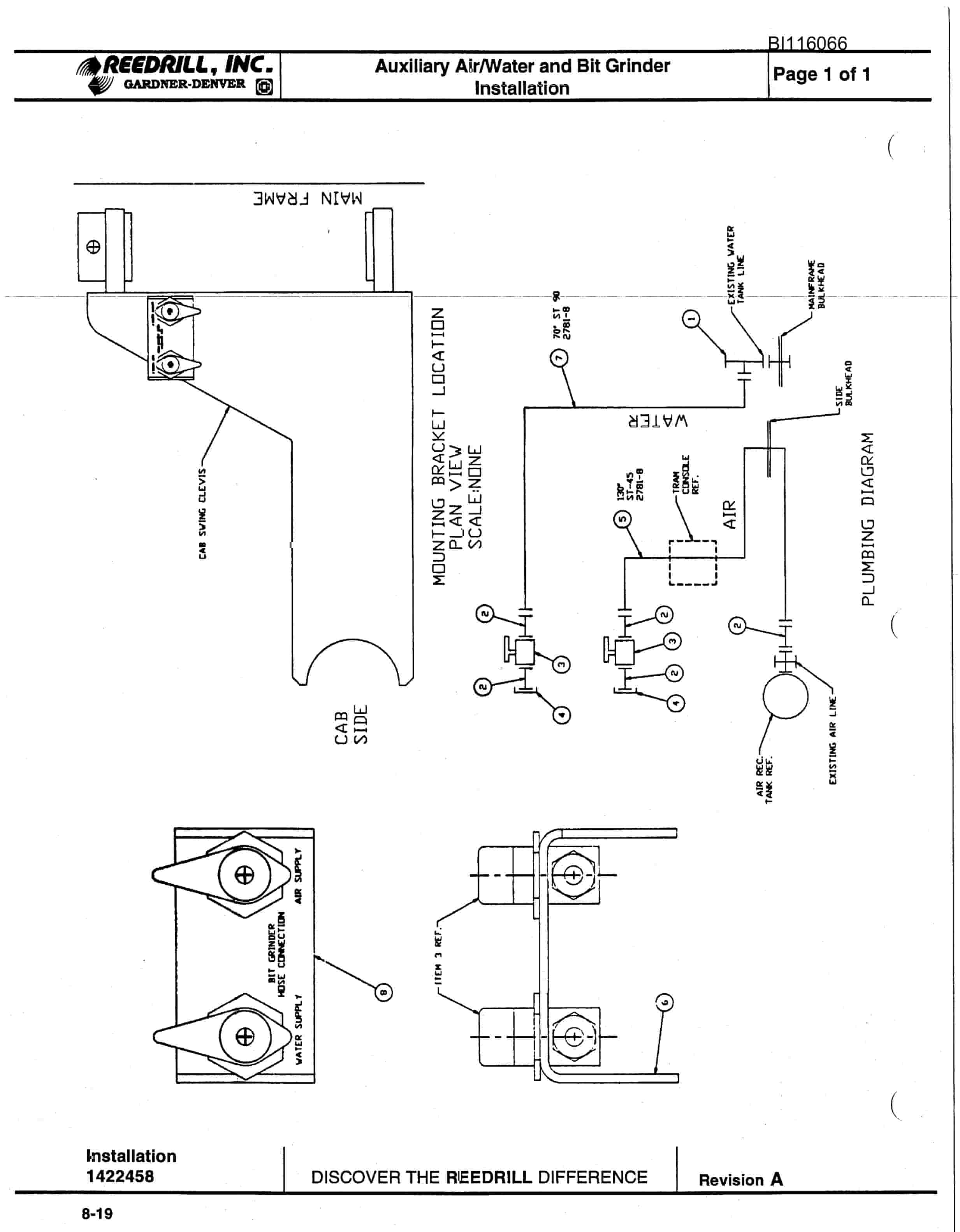 Bucyrus SCH5000 Hydra-Trac Hydraulic Track Drill Parts Catalog BI116066-3