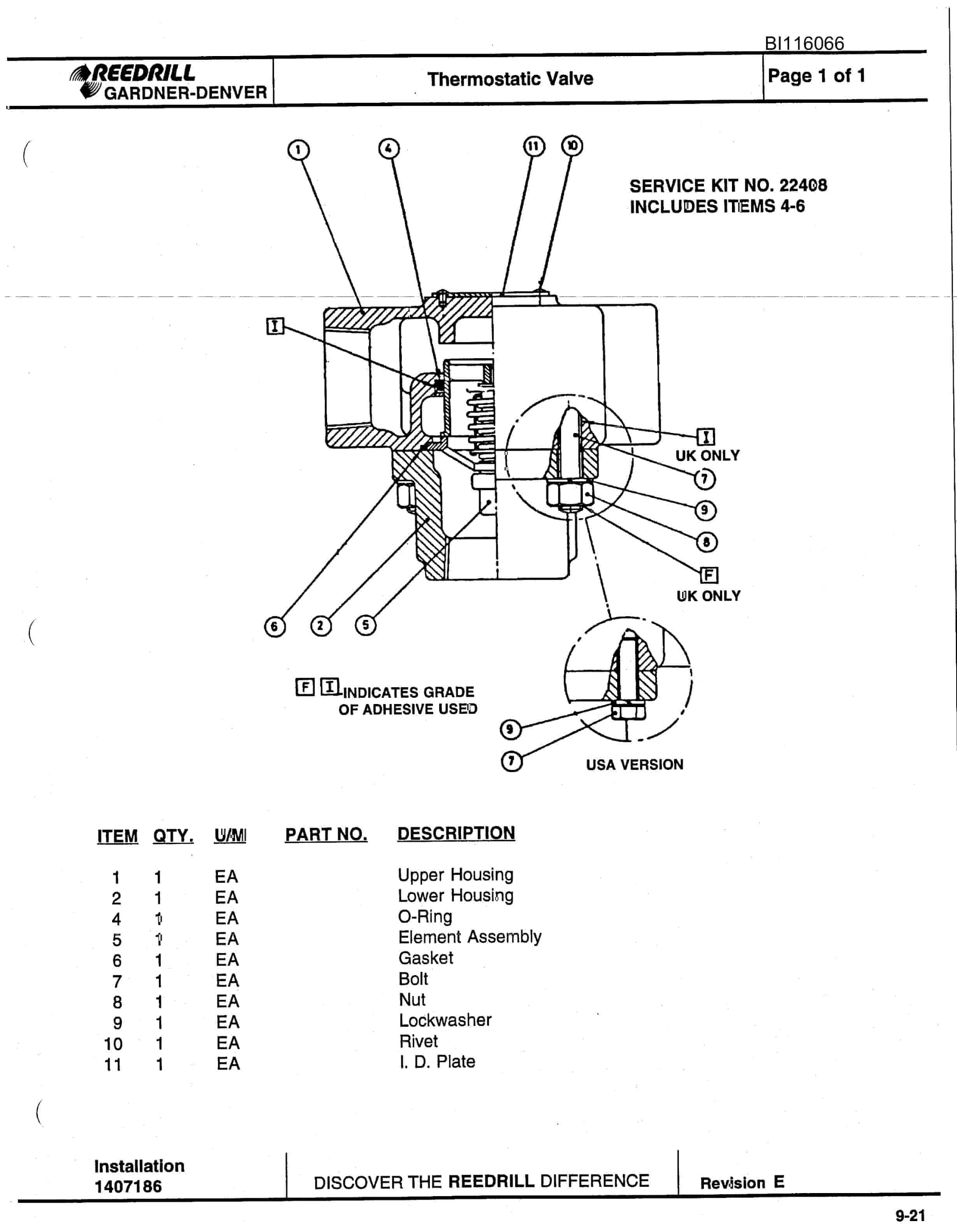 Bucyrus SCH5000 Hydra-Trac Hydraulic Track Drill Parts Catalog BI116066-4