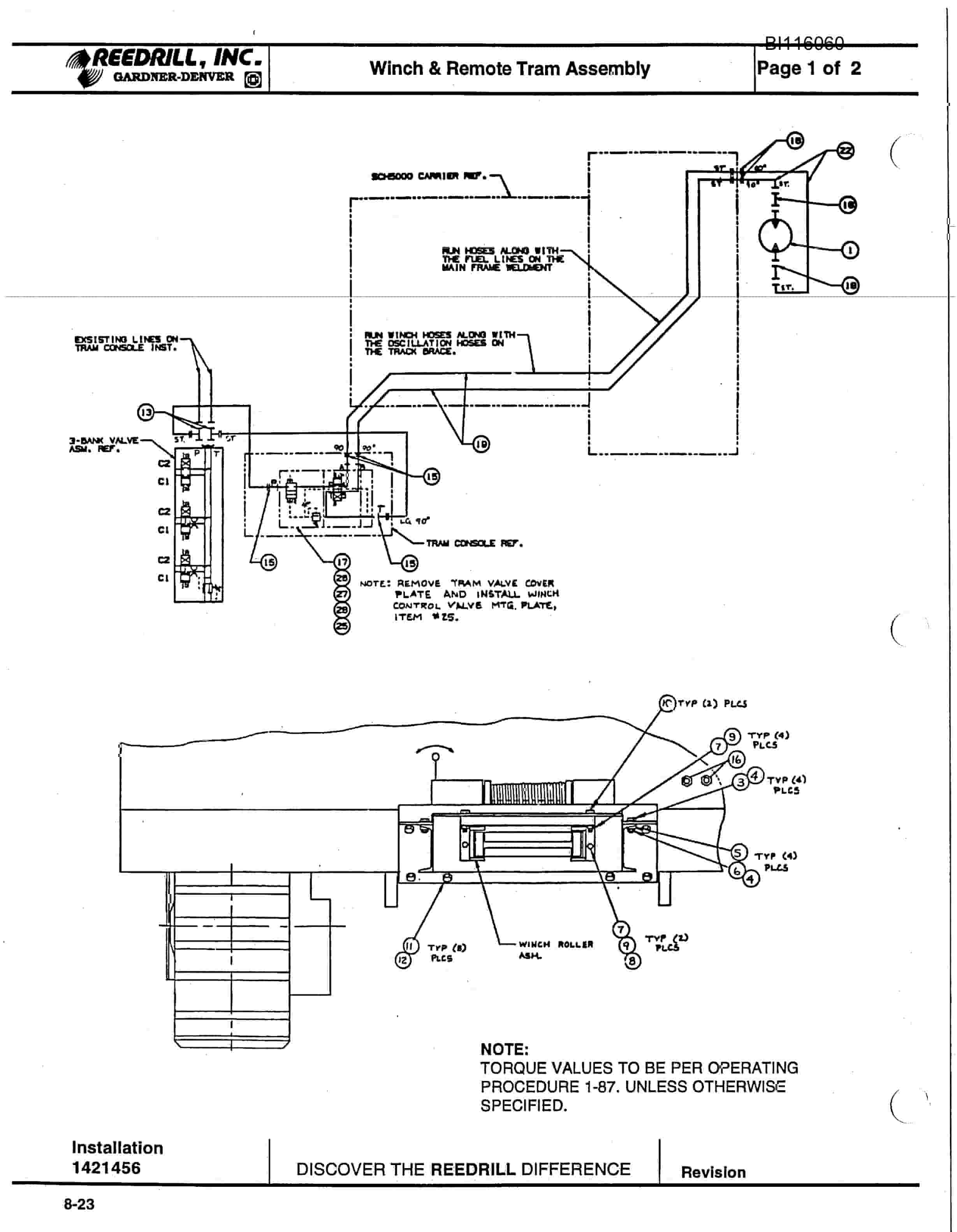 Bucyrus SCH5000 Hydra-Trac Parts Catalog BI116060-3