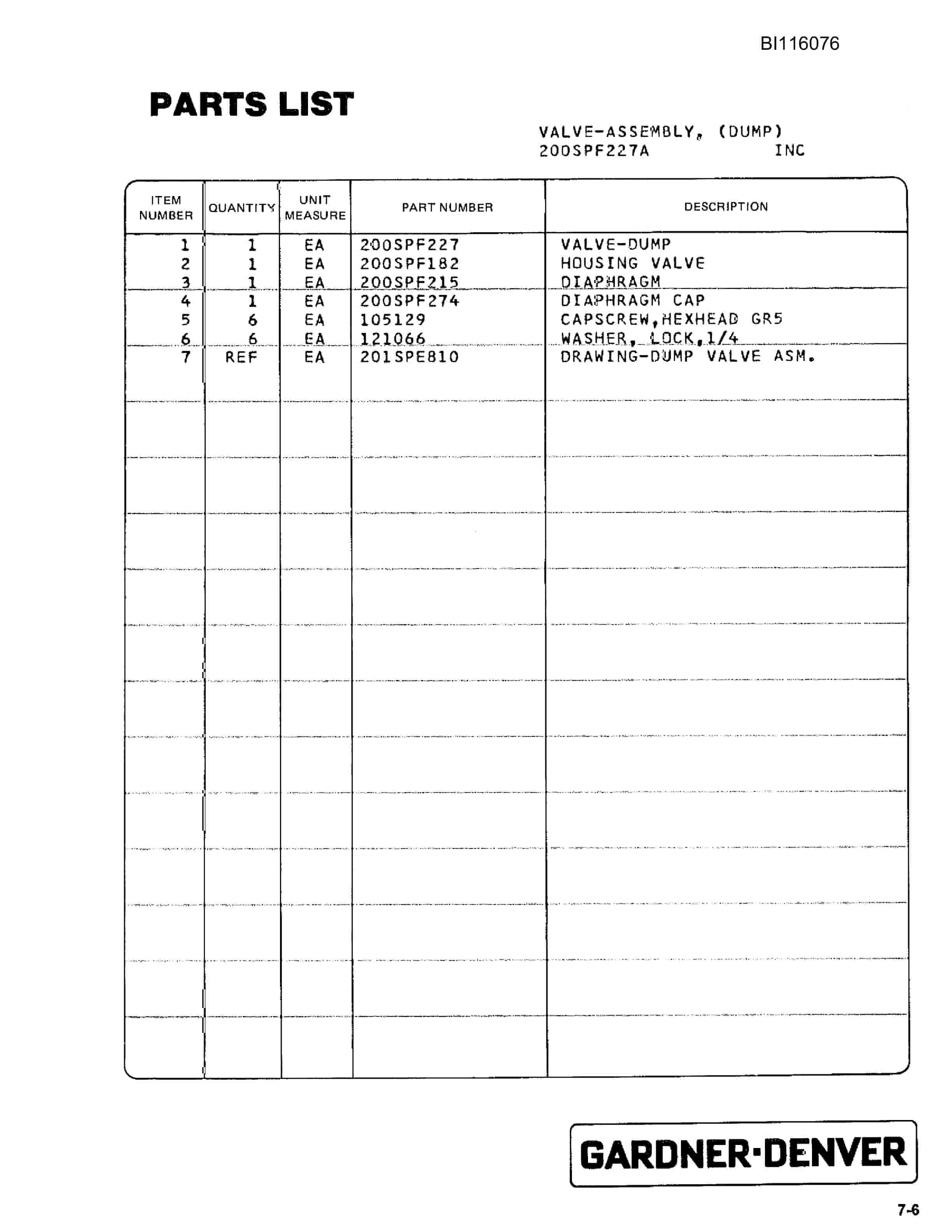 Bucyrus SCH5000 Hydra-Trac Self Contained Hydraulic Track Drill Parts Catalog BI116076-2