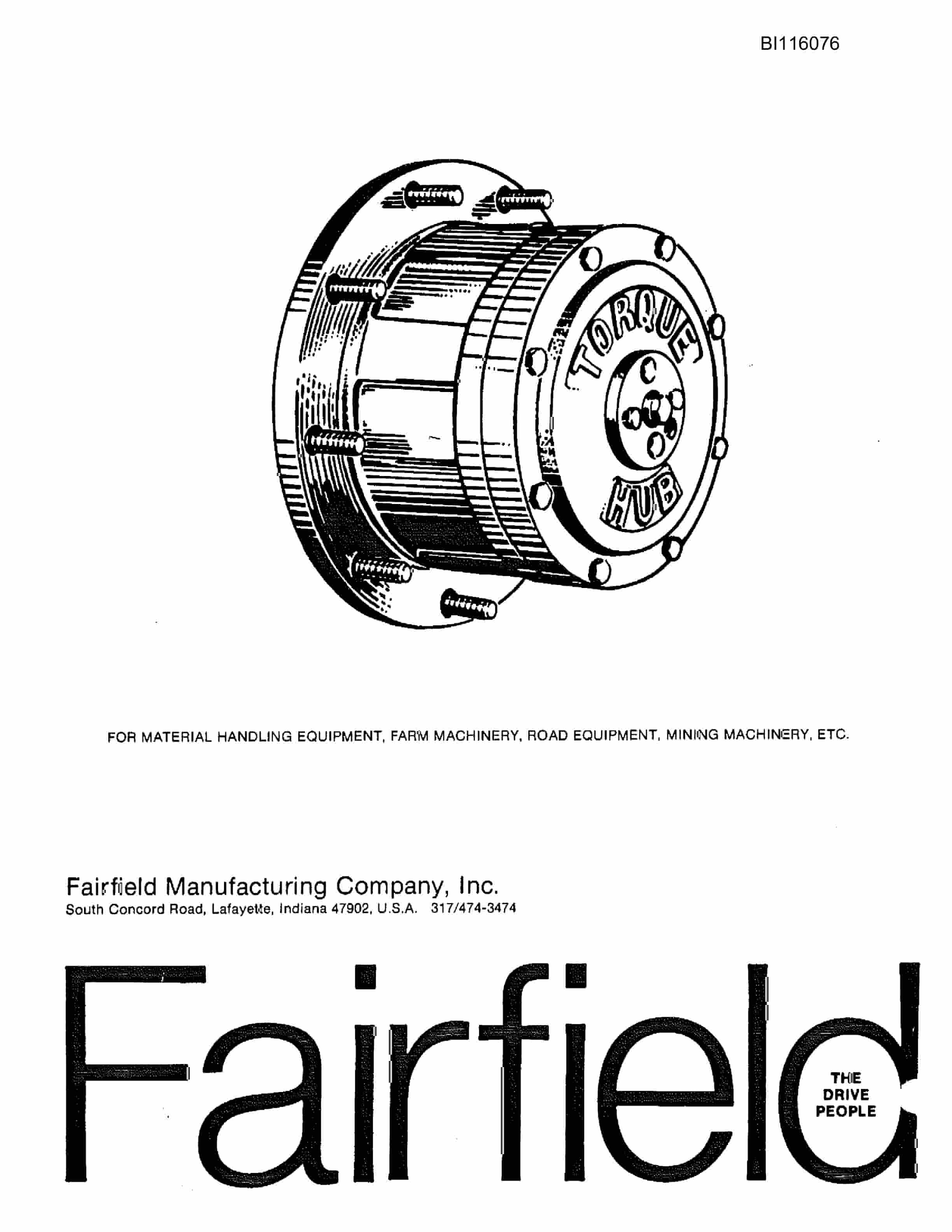 Bucyrus SCH5000 Hydra-Trac Self Contained Hydraulic Track Drill Parts Catalog BI116076-4