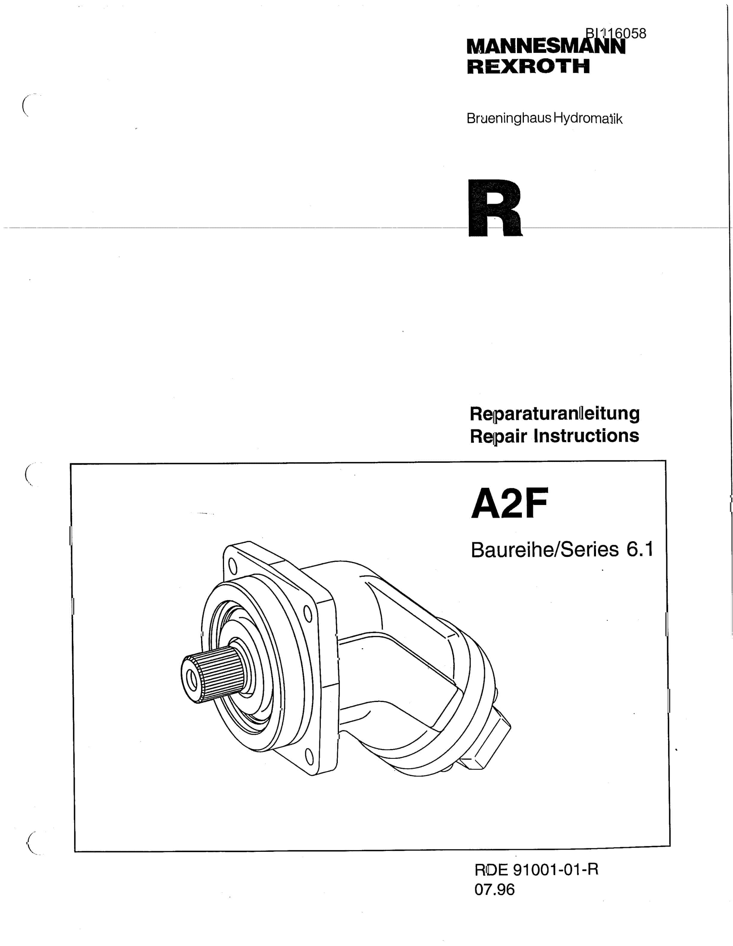 Bucyrus SCH5000 Hydra-Trac Self Contained Hydraulic Track Drill Technical Manual BI116058-2