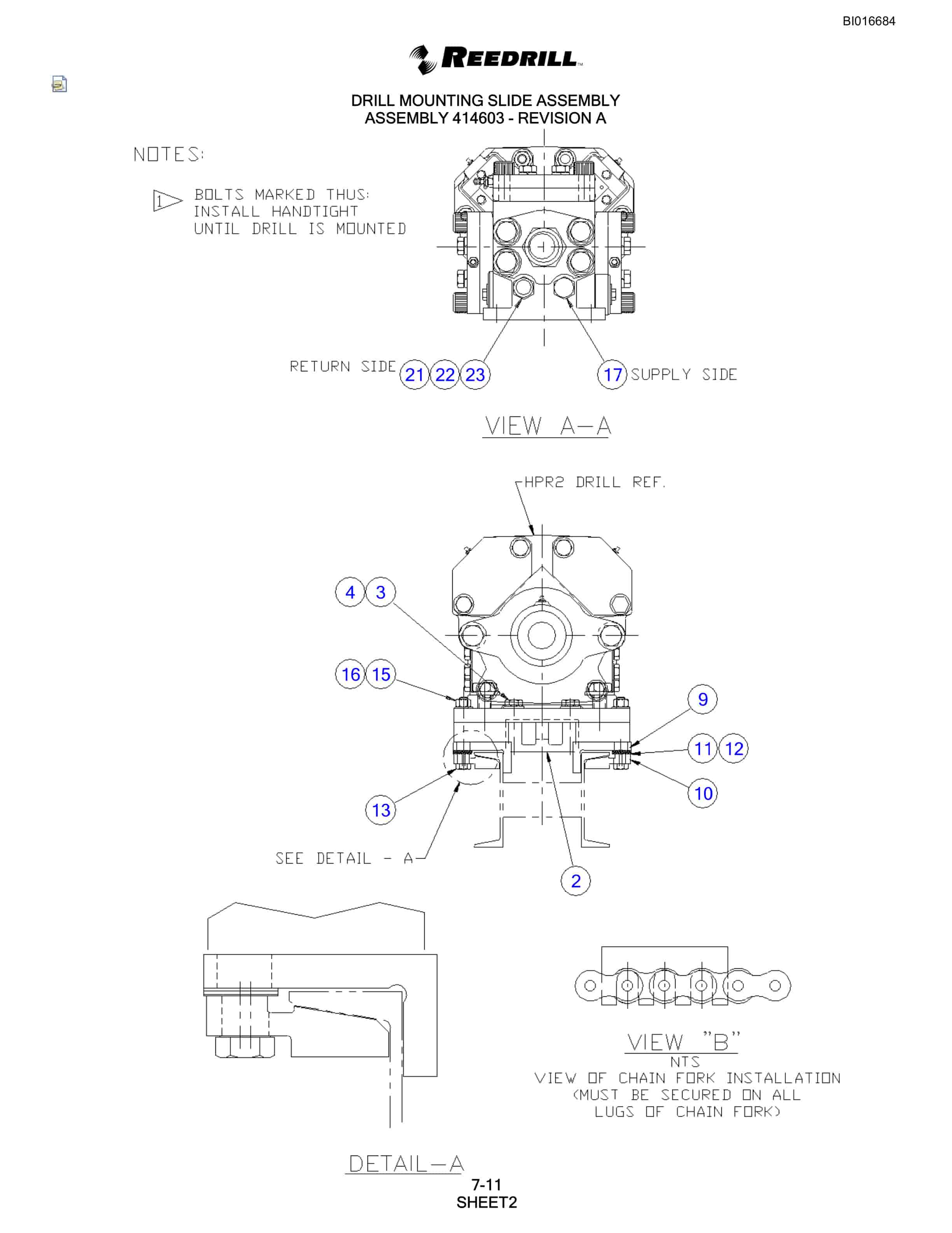 Bucyrus SCH5000 Parts Catalog BI016684-2