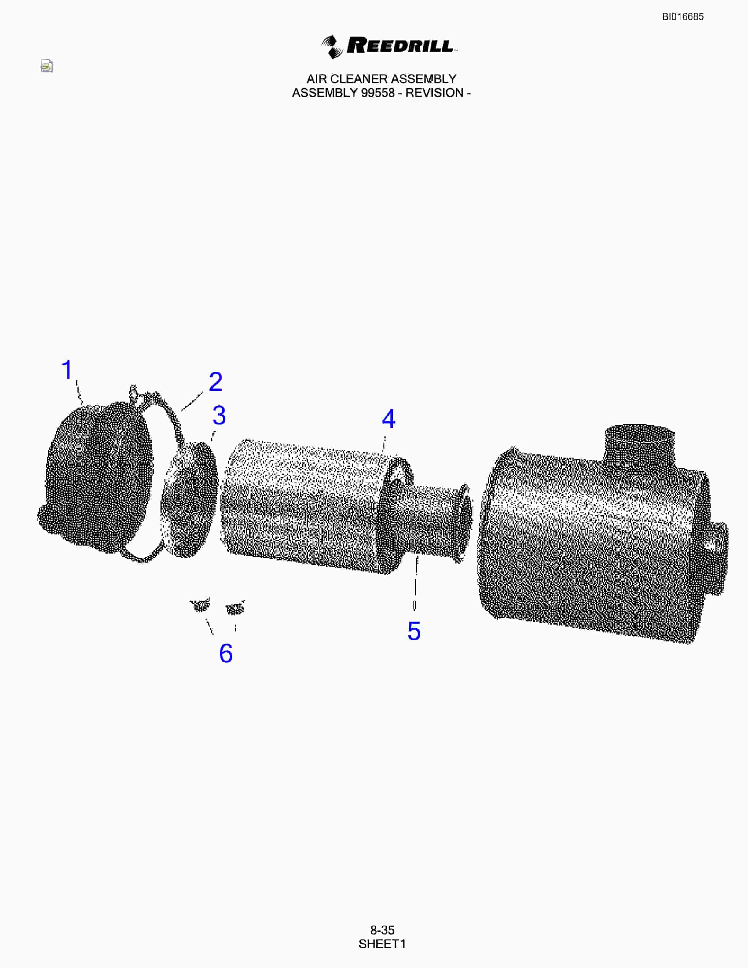 Bucyrus SCH5000 Parts Catalog BI016685-4