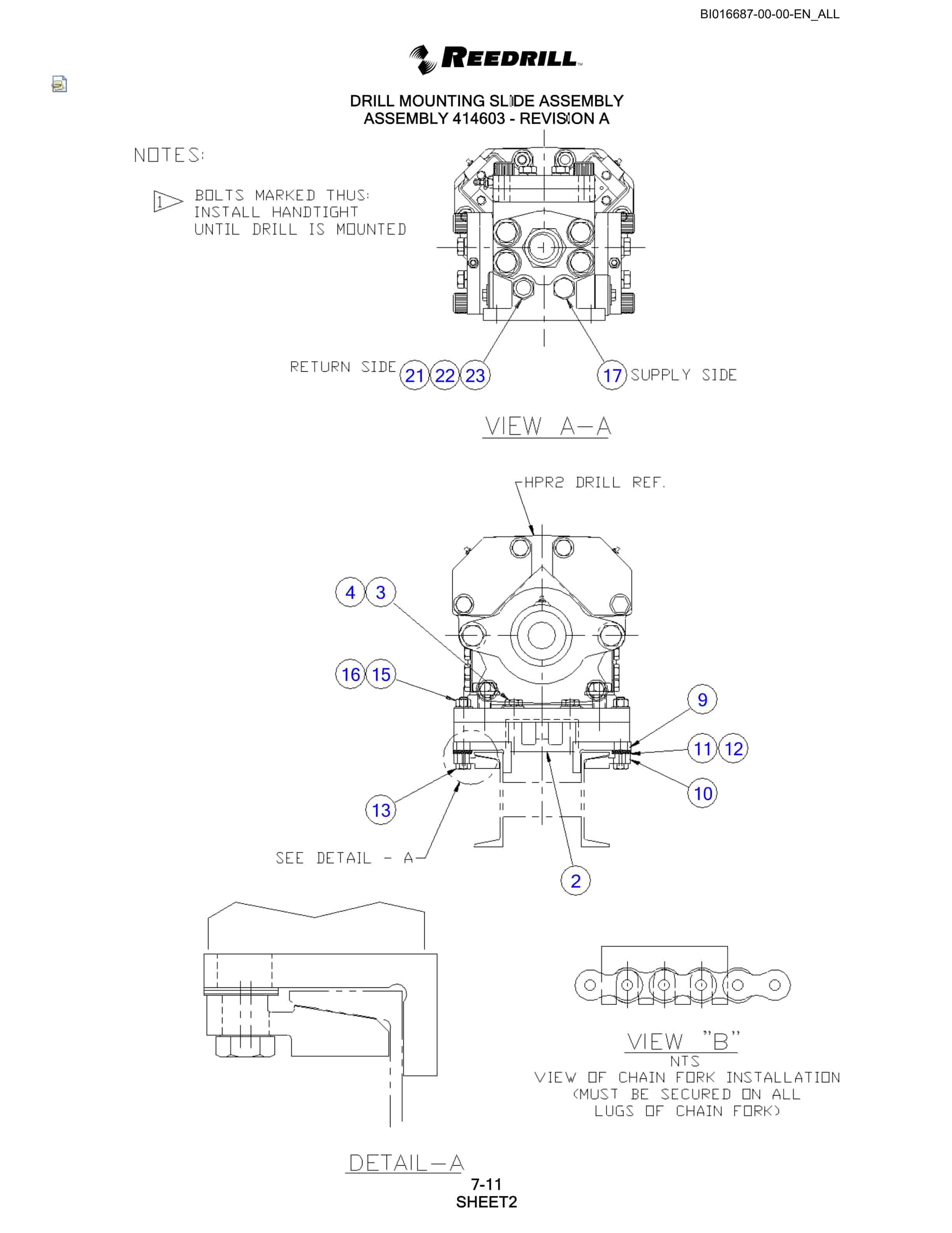 Bucyrus SCH5000 Parts Catalog BI016687-2