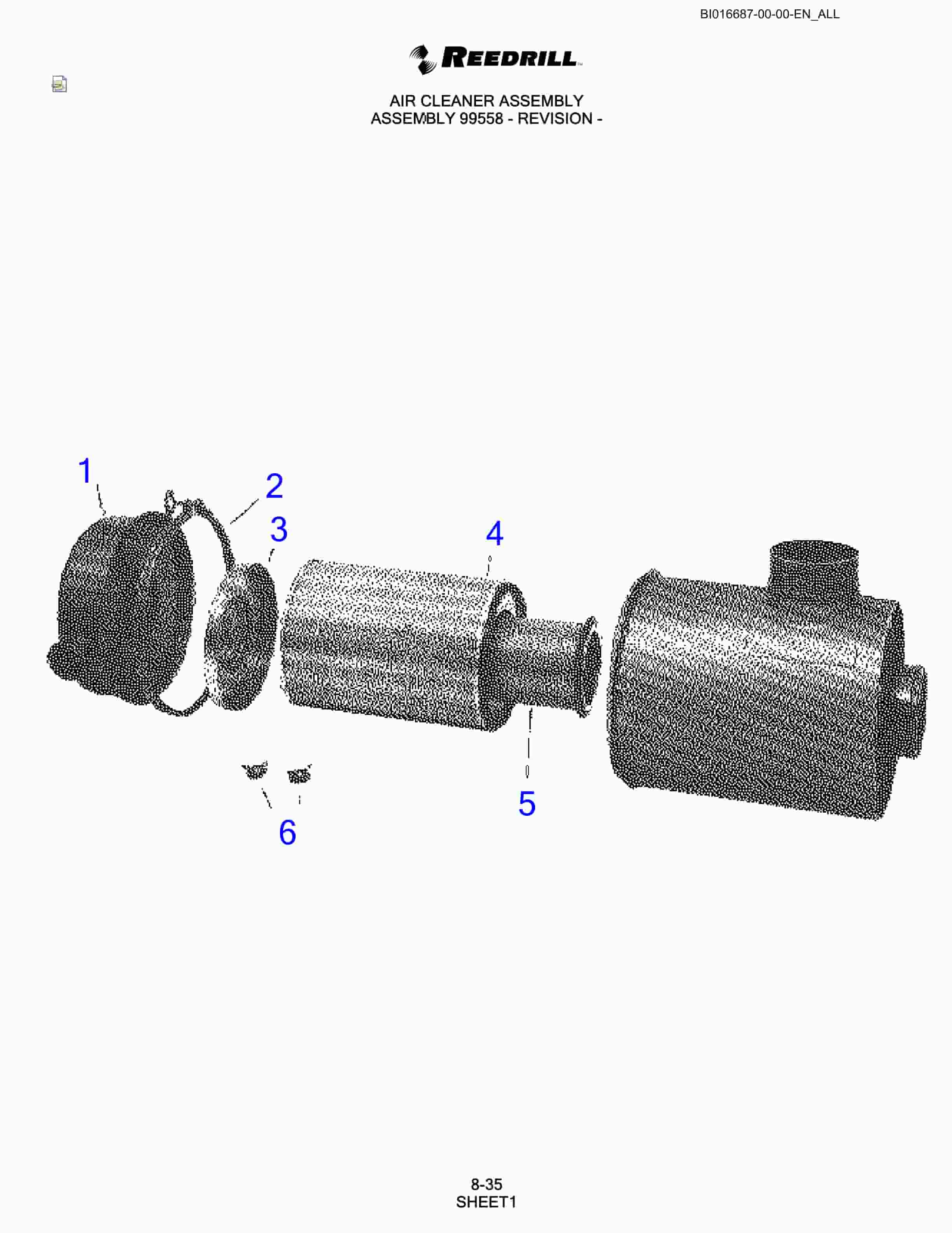 Bucyrus SCH5000 Parts Catalog BI016687-4
