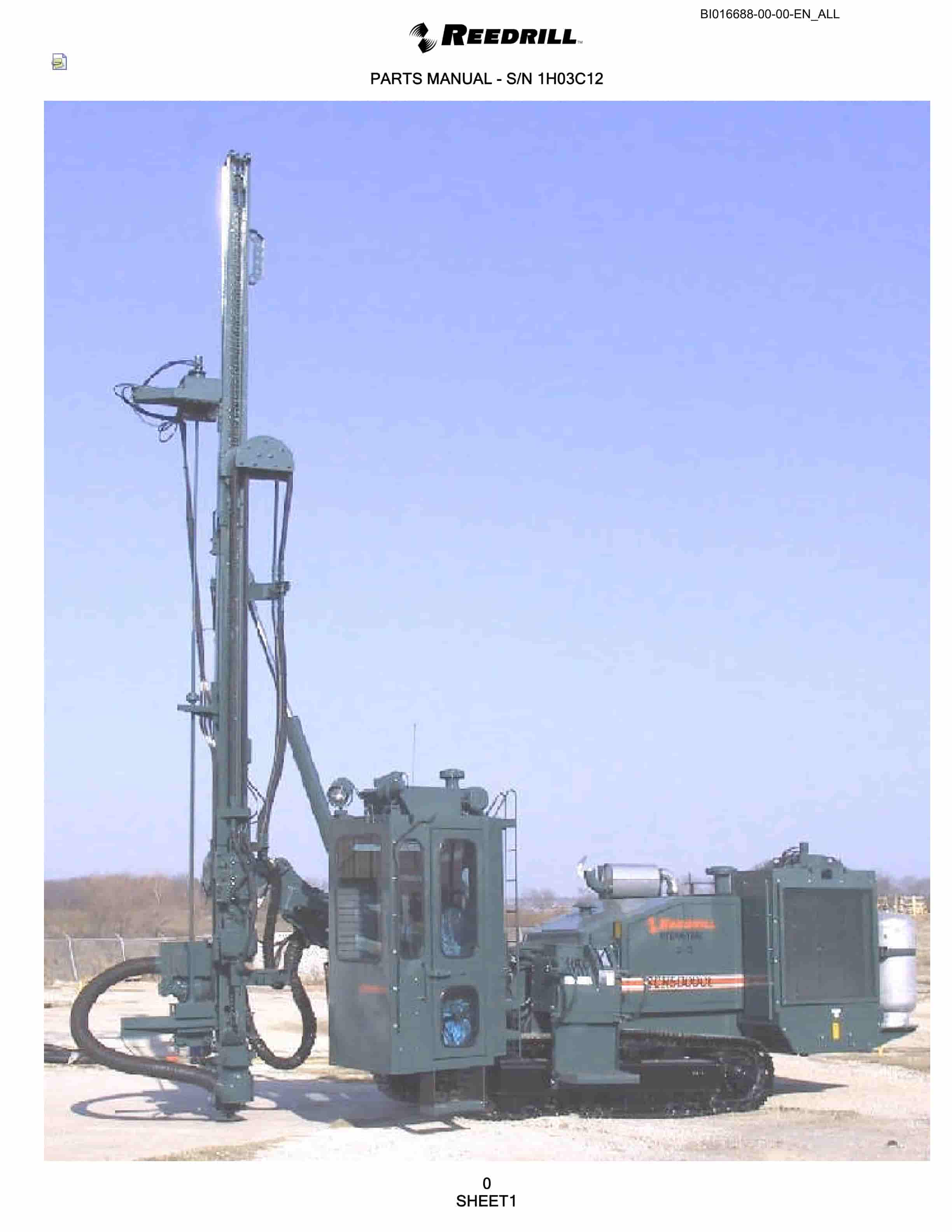 Bucyrus SCH5000 Parts Catalog BI016688