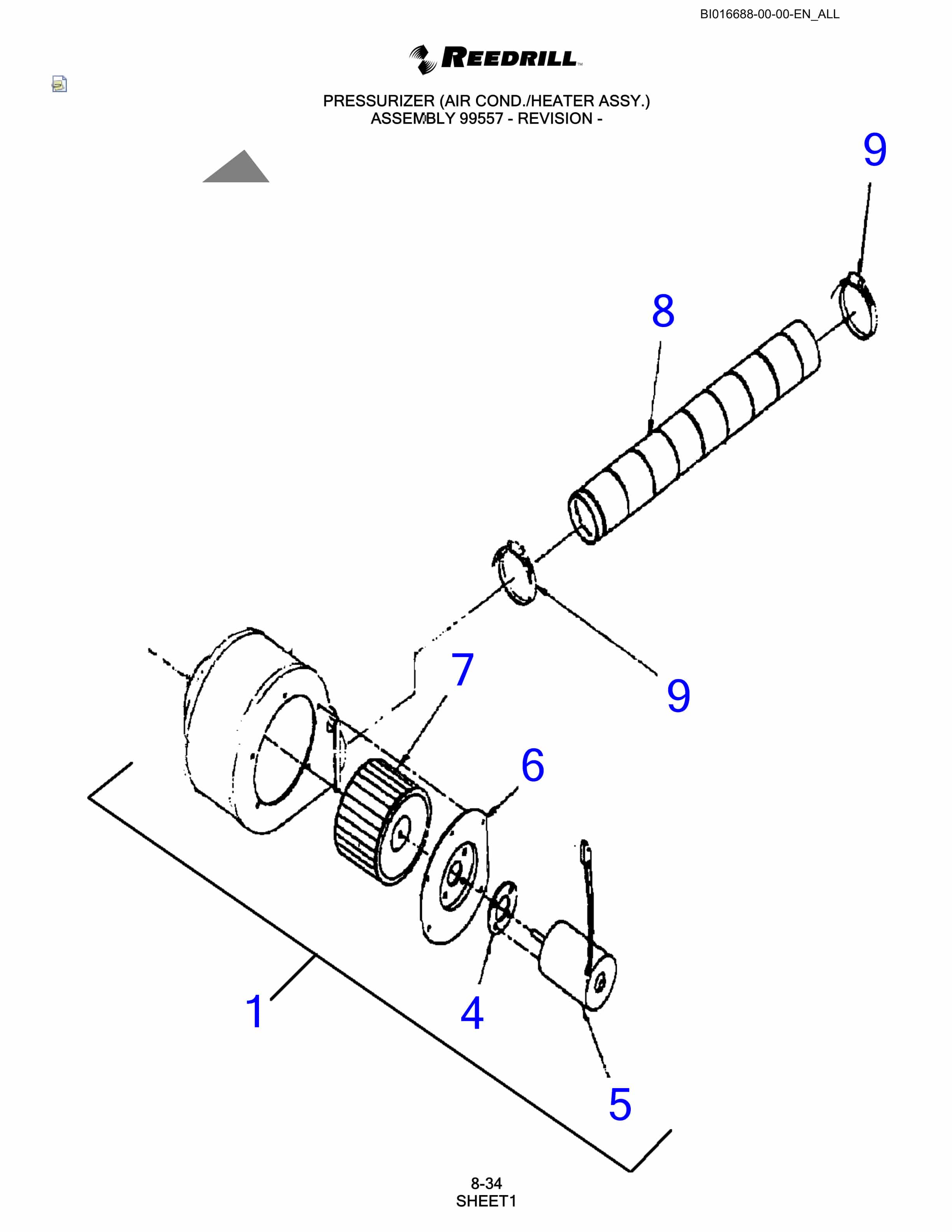 Bucyrus SCH5000 Parts Catalog BI016688-4