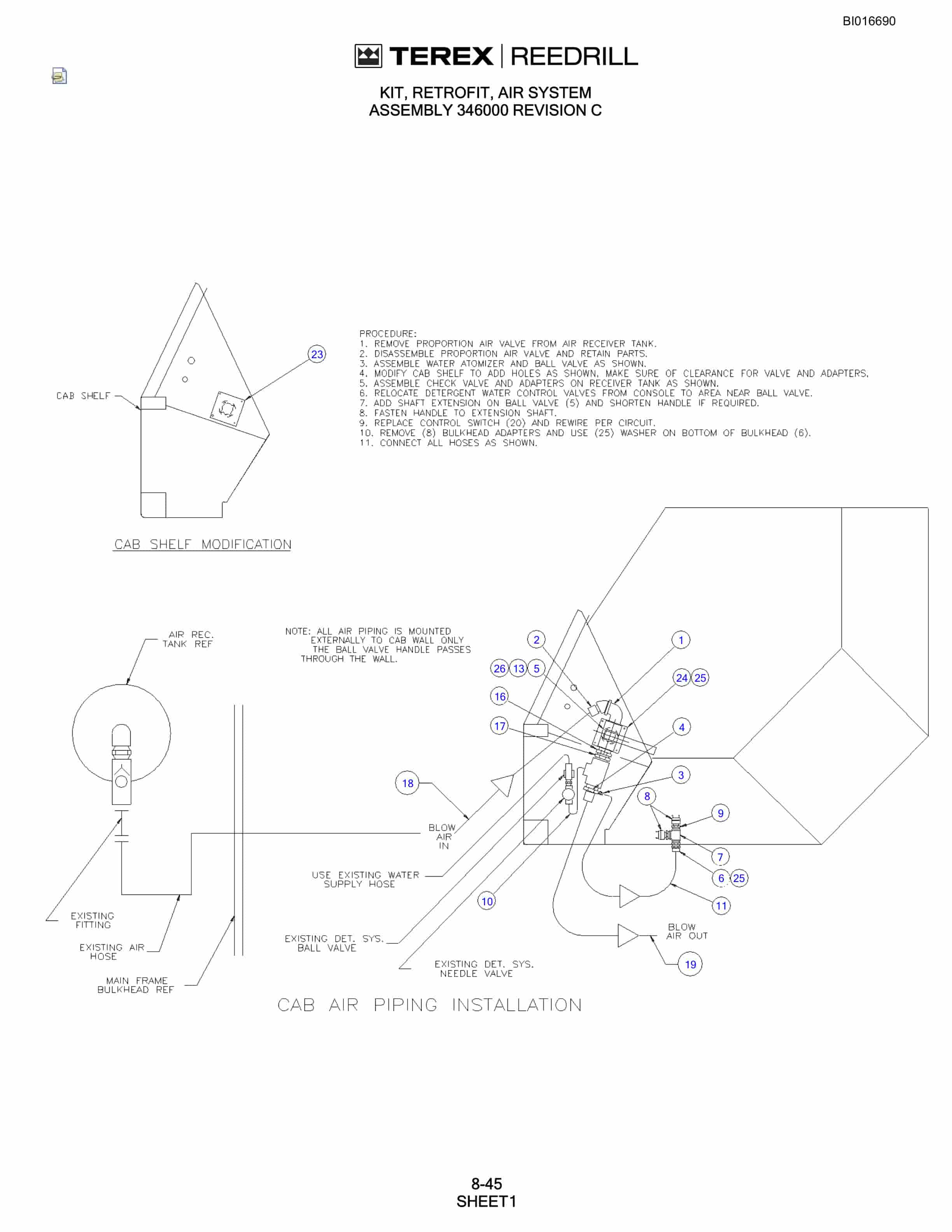 Bucyrus SCH5000 Parts Catalog BI016690-5