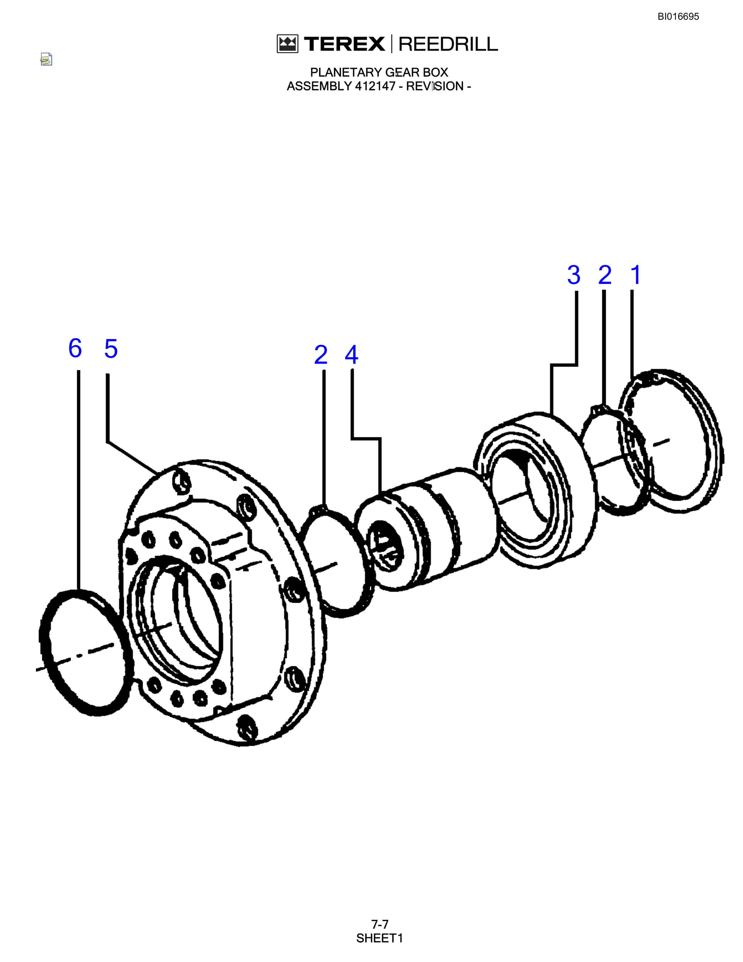 Bucyrus SCH5000 Parts Catalog BI016695-2