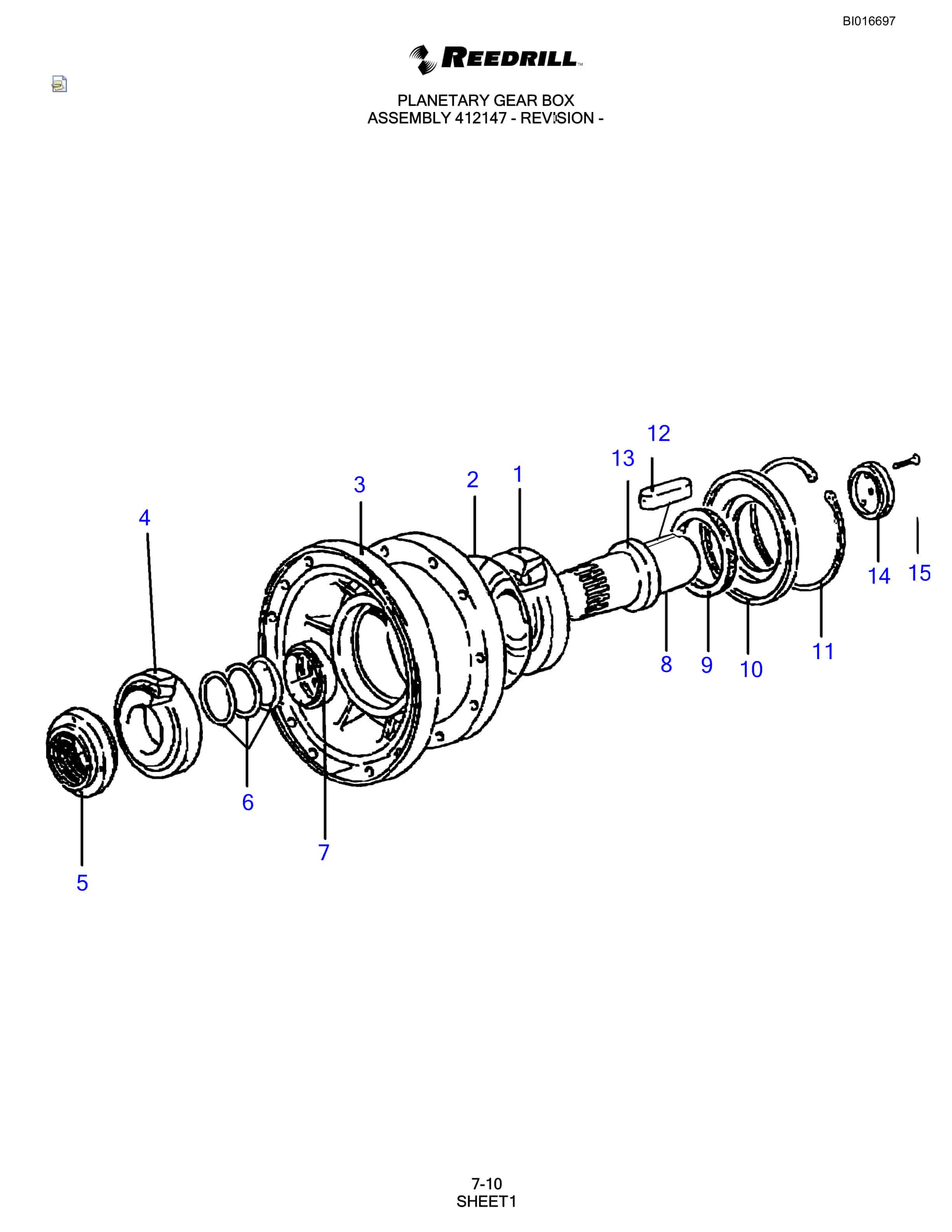 Bucyrus SCH5000 Parts Catalog BI016697-2