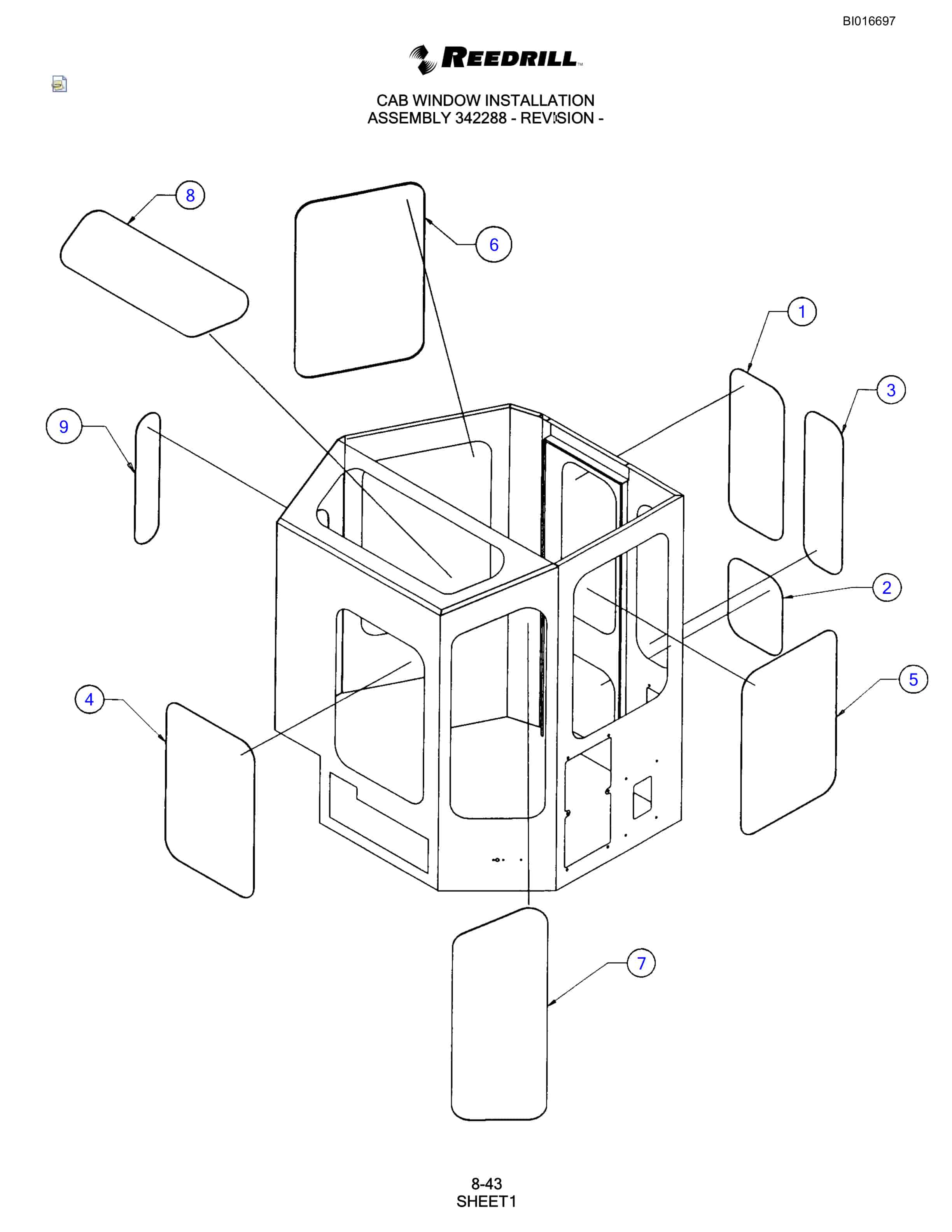 Bucyrus SCH5000 Parts Catalog BI016697-5