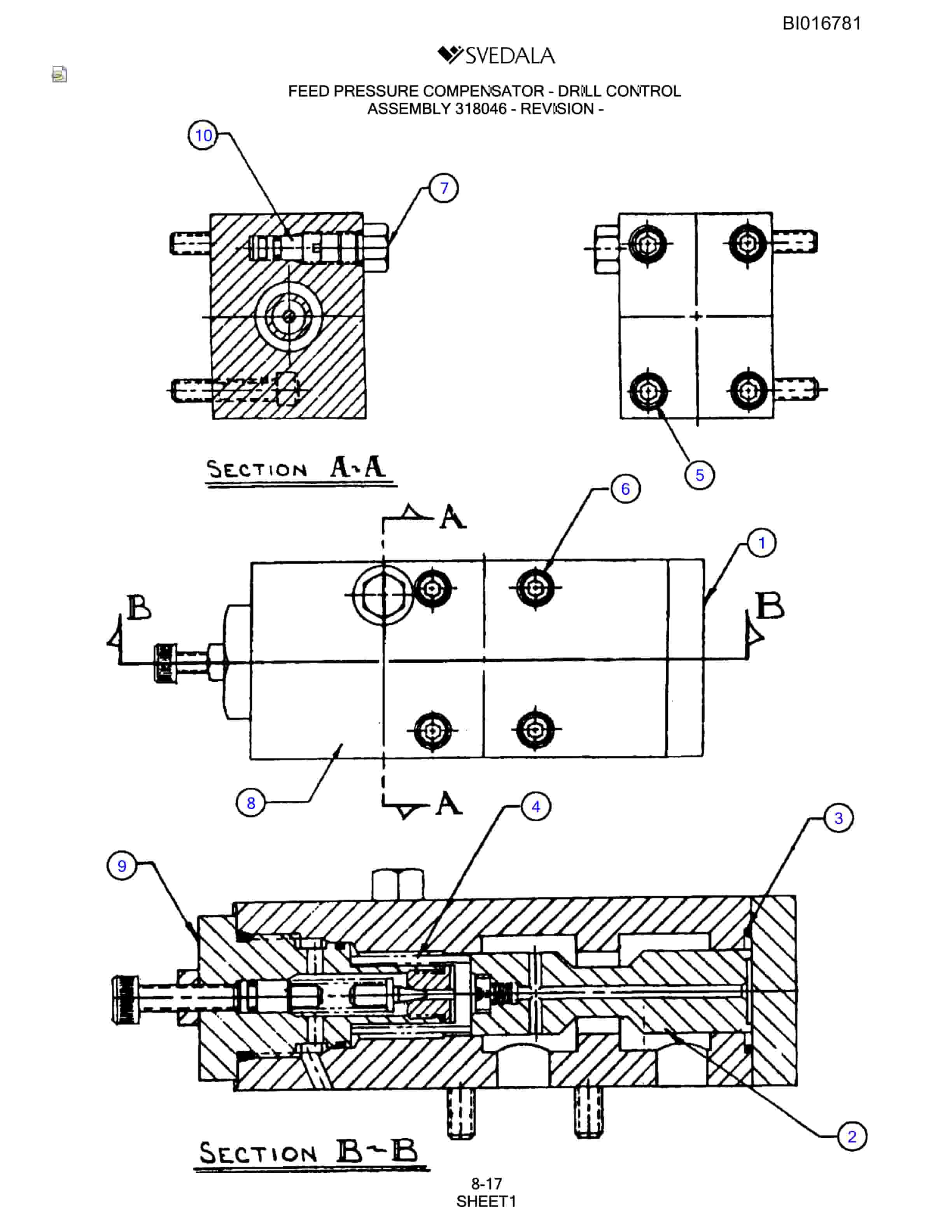 Bucyrus SCH5000 Parts Catalog BI016781-3