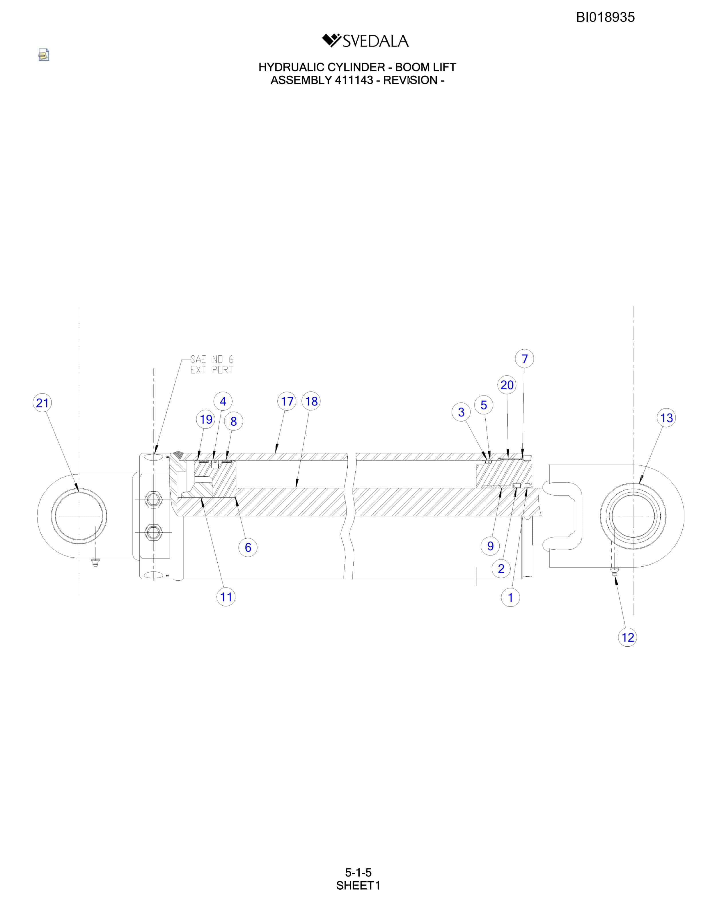 Bucyrus SCH5000 Parts Catalog BI018935-2