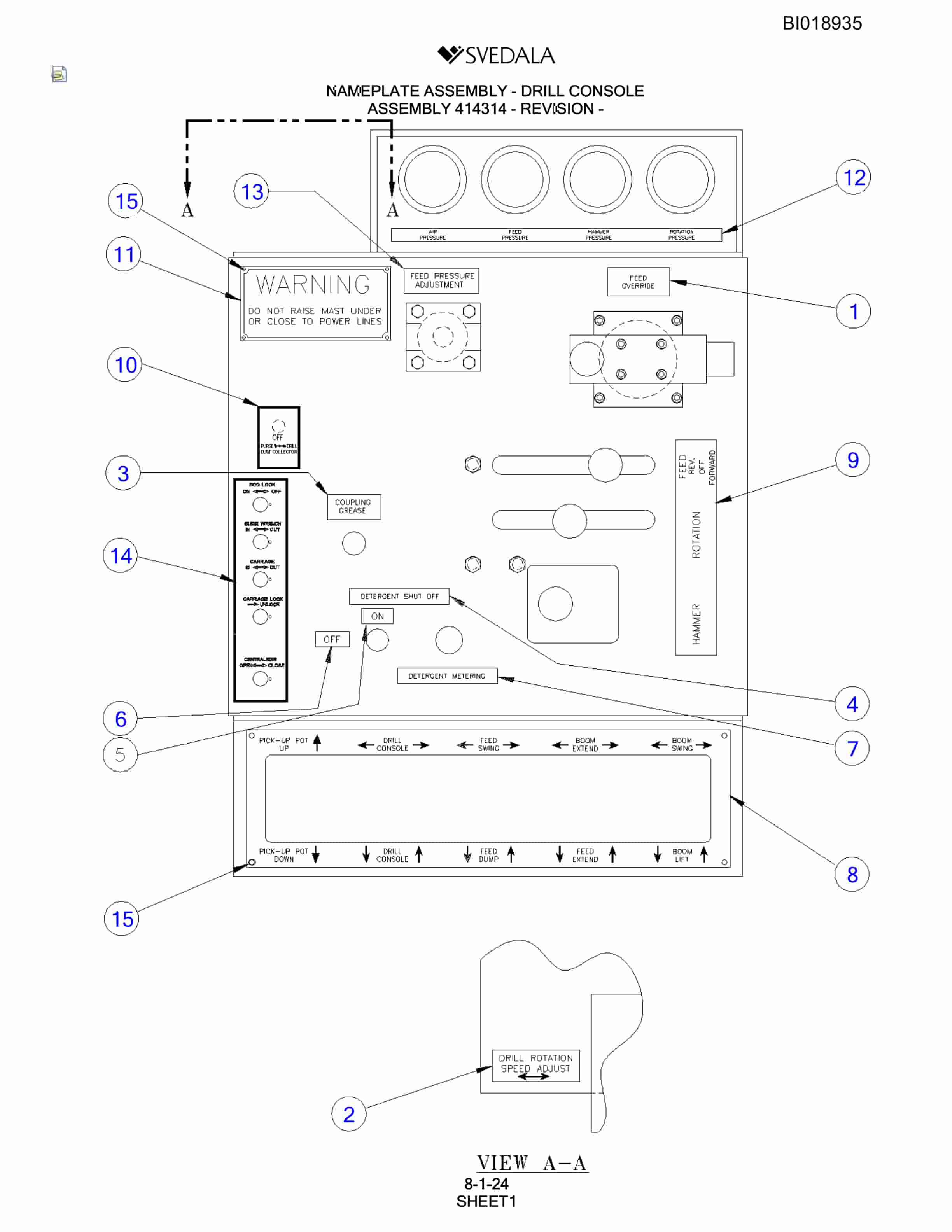 Bucyrus SCH5000 Parts Catalog BI018935-5