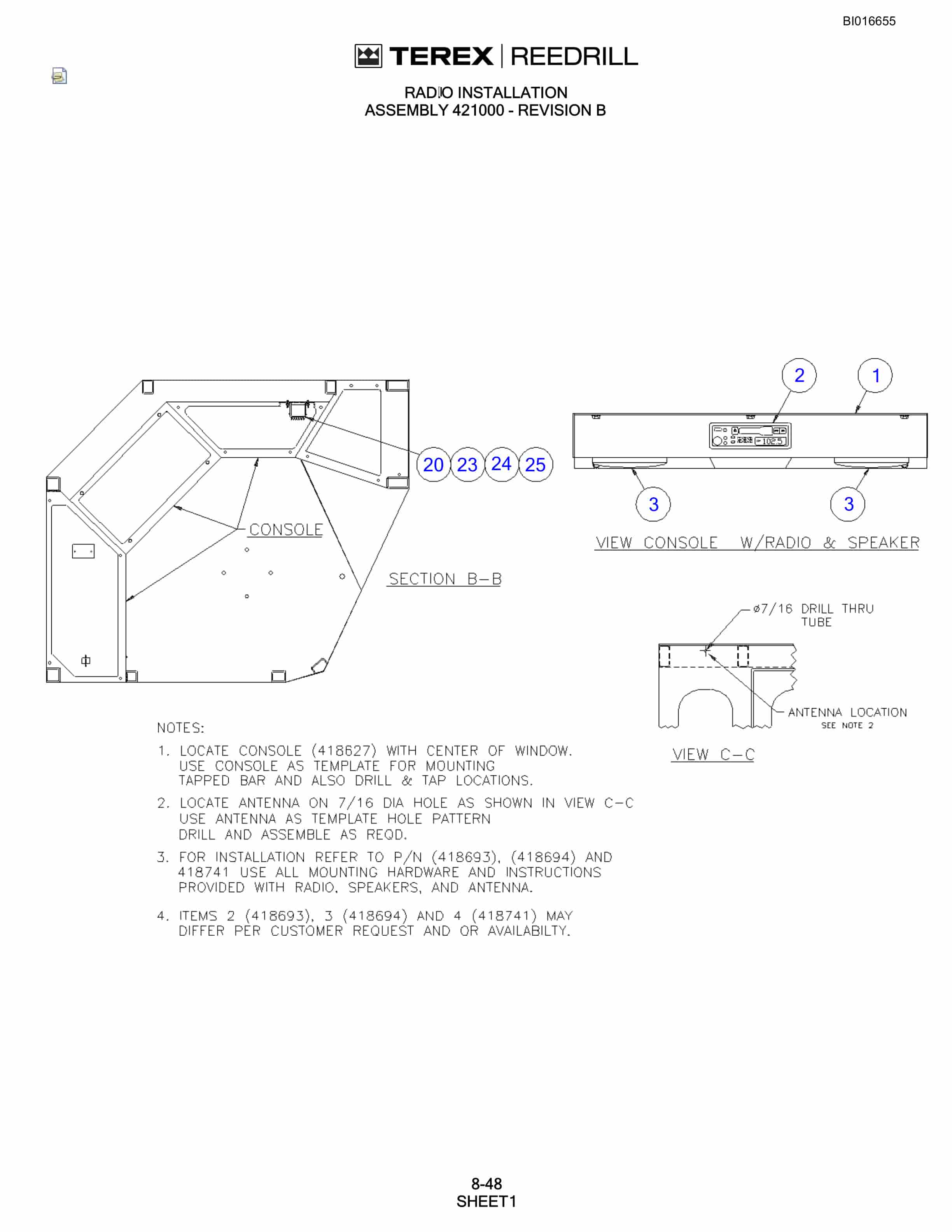 Bucyrus SCH5000CL Parts Catalog BI016655-5