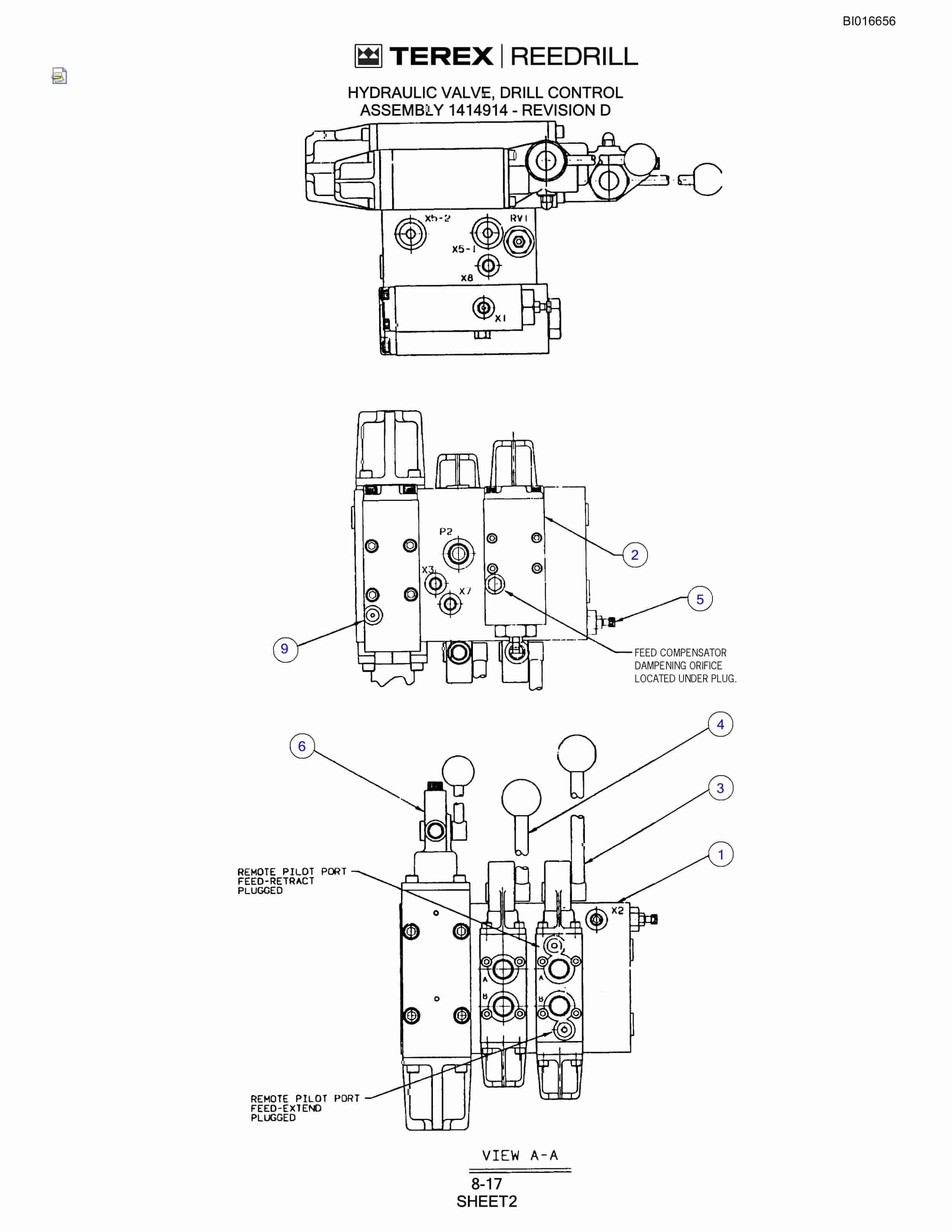 Bucyrus SCH5000CL Parts Catalog BI016656-3
