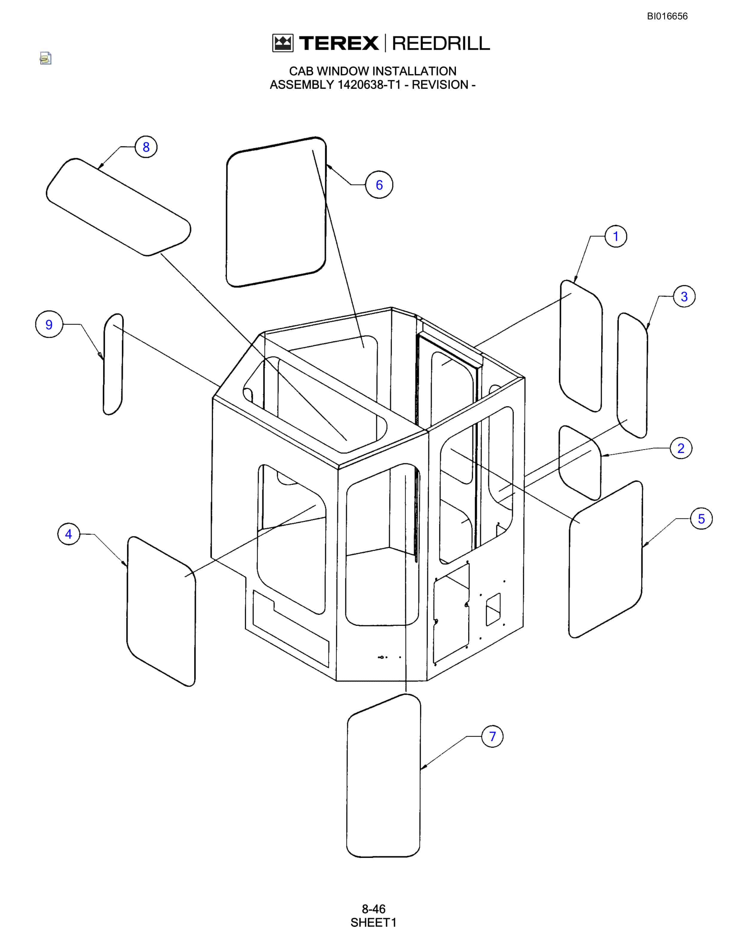 Bucyrus SCH5000CL Parts Catalog BI016656-5